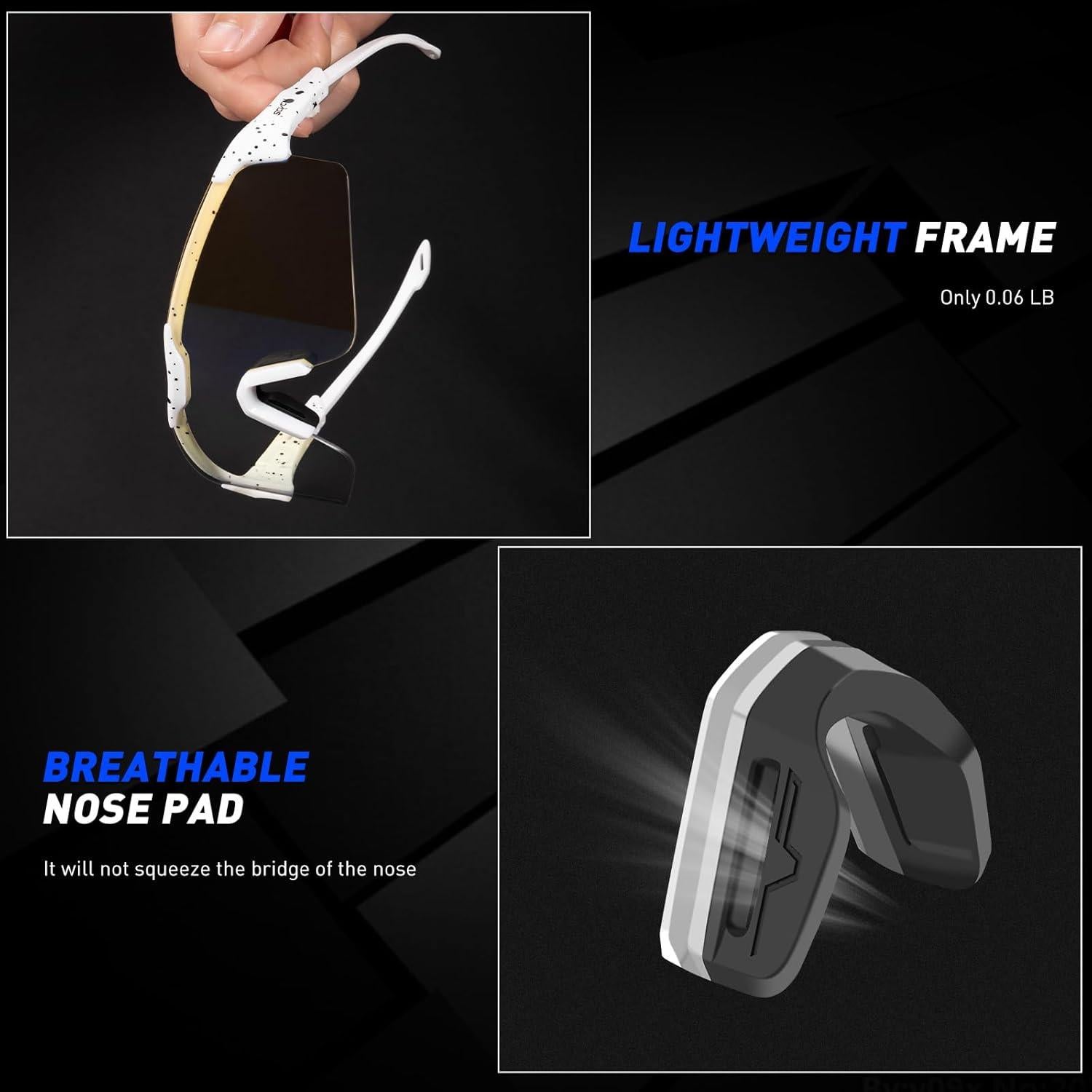 Gafas de Ciclismo KAPVOE Fotoquímicas UV400 Ajustables