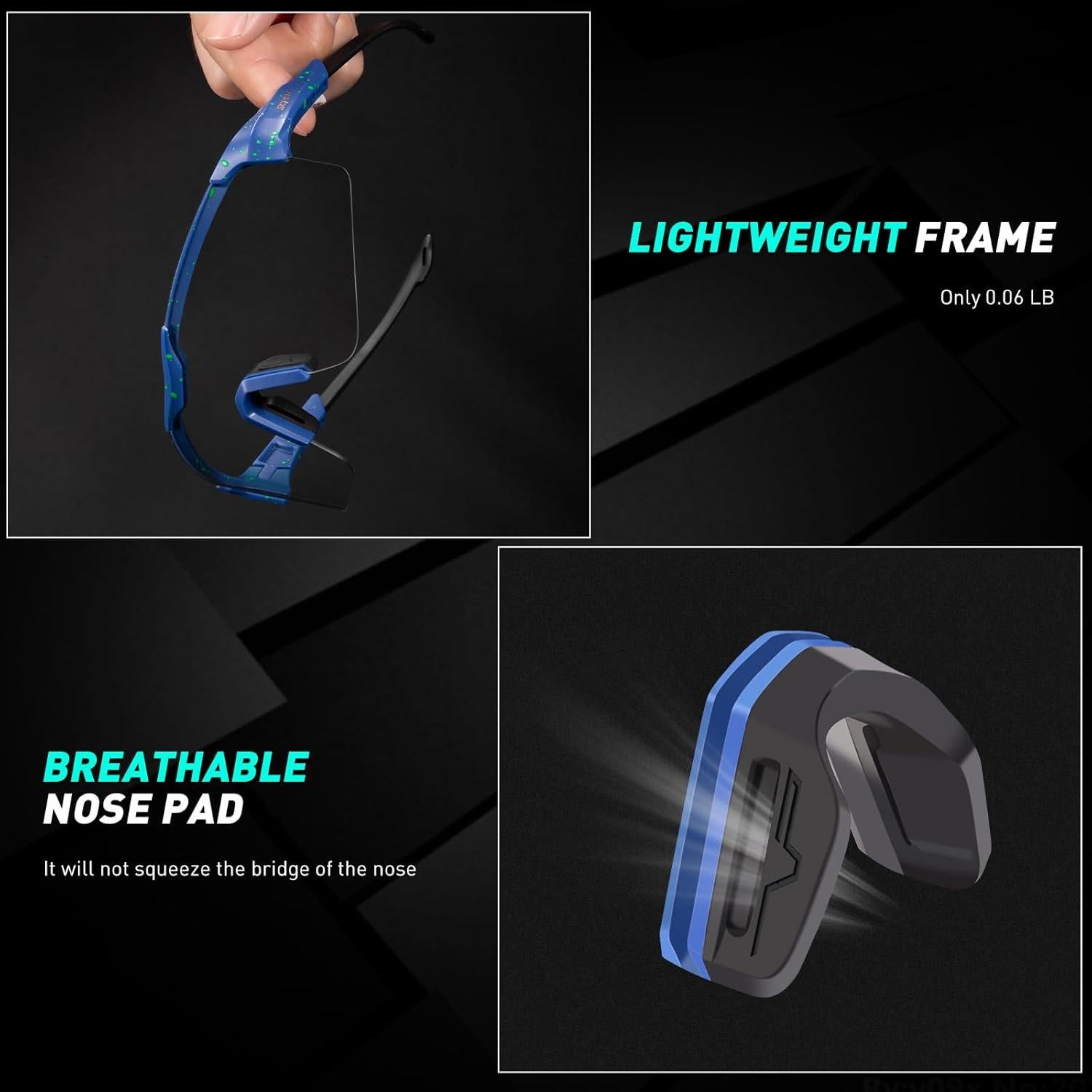 Gafas de Ciclismo KAPVOE Fotoquímicas UV400 Ajustables