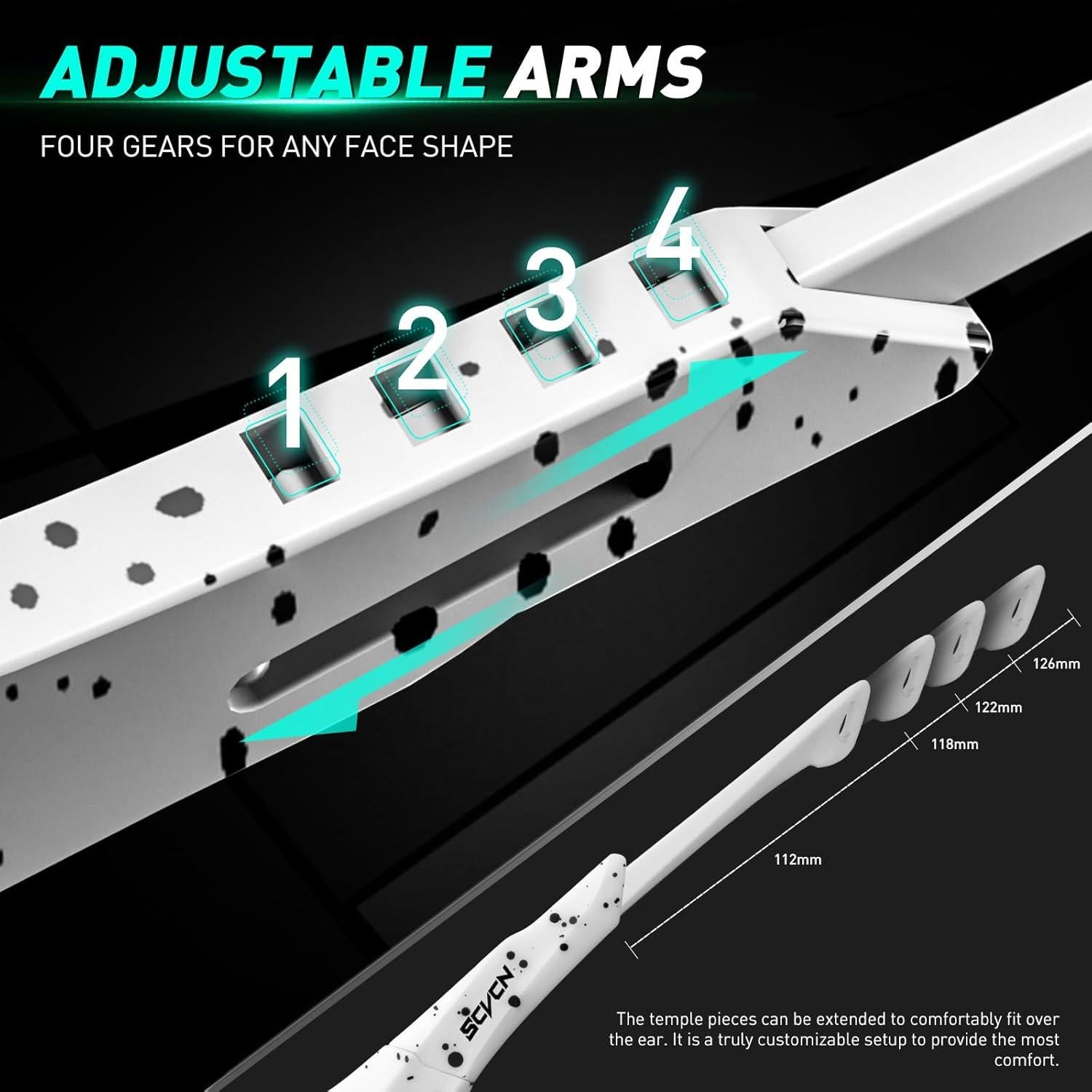 Gafas de Ciclismo KAPVOE Fotoquímicas UV400 Ajustables