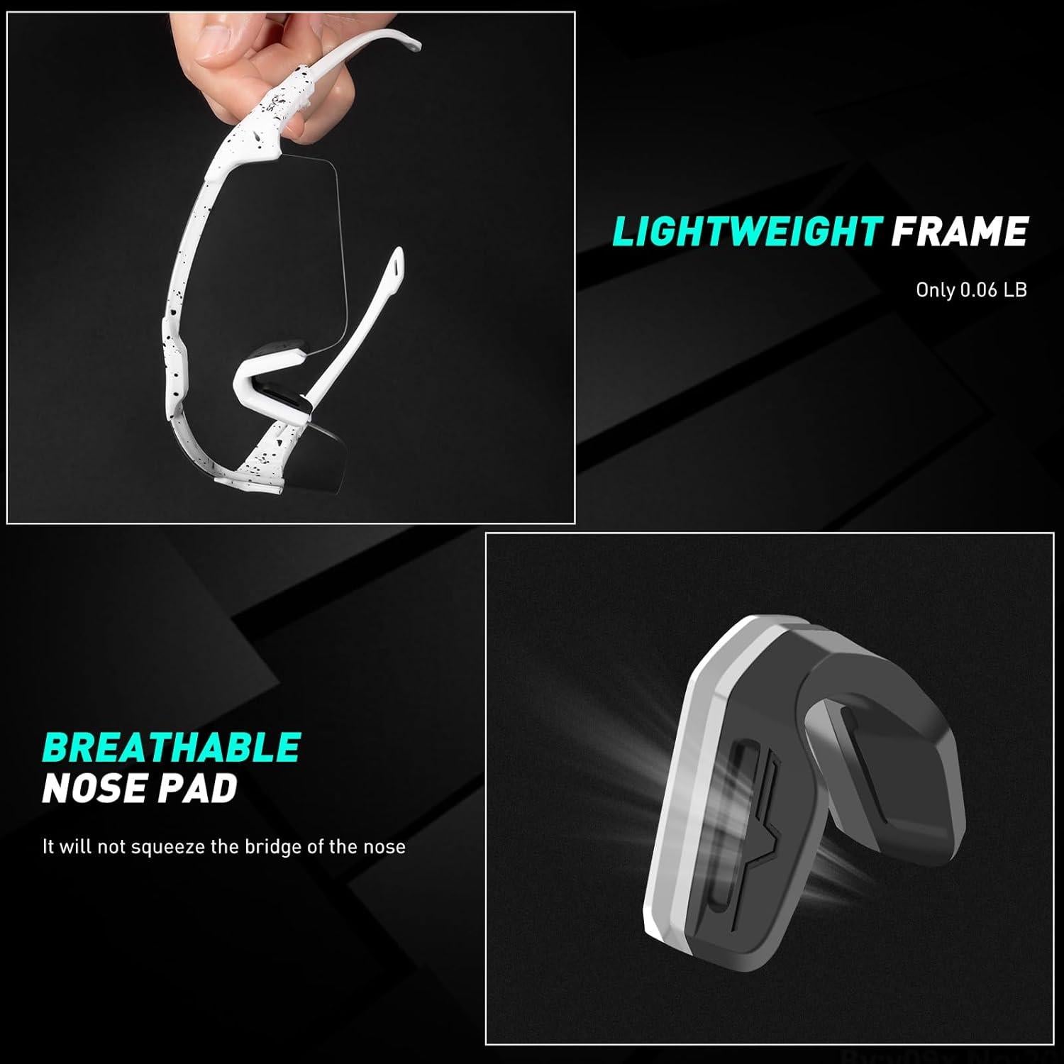 Gafas de Ciclismo KAPVOE Fotoquímicas UV400 Ajustables