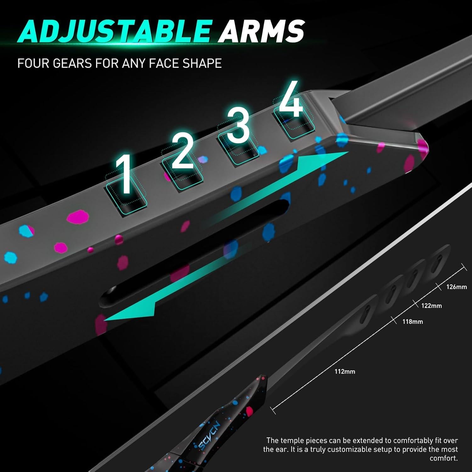 Gafas de Ciclismo KAPVOE Fotoquímicas UV400 Ajustables