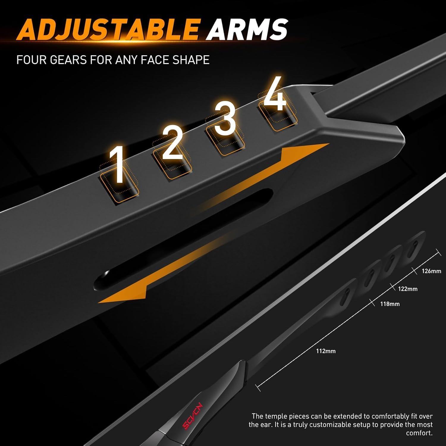 Gafas de Ciclismo KAPVOE Fotocromáticas UV400 Ajustables