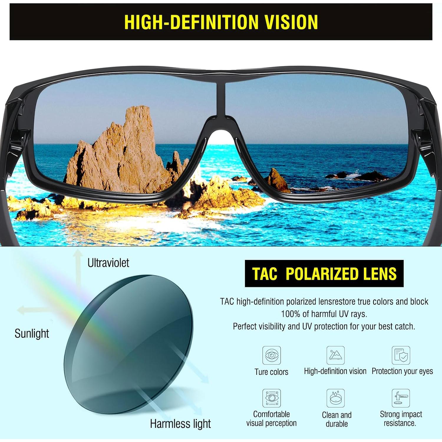 Gafas de sol polarizadas DUCO DC8980 ajuste deportivo UV400