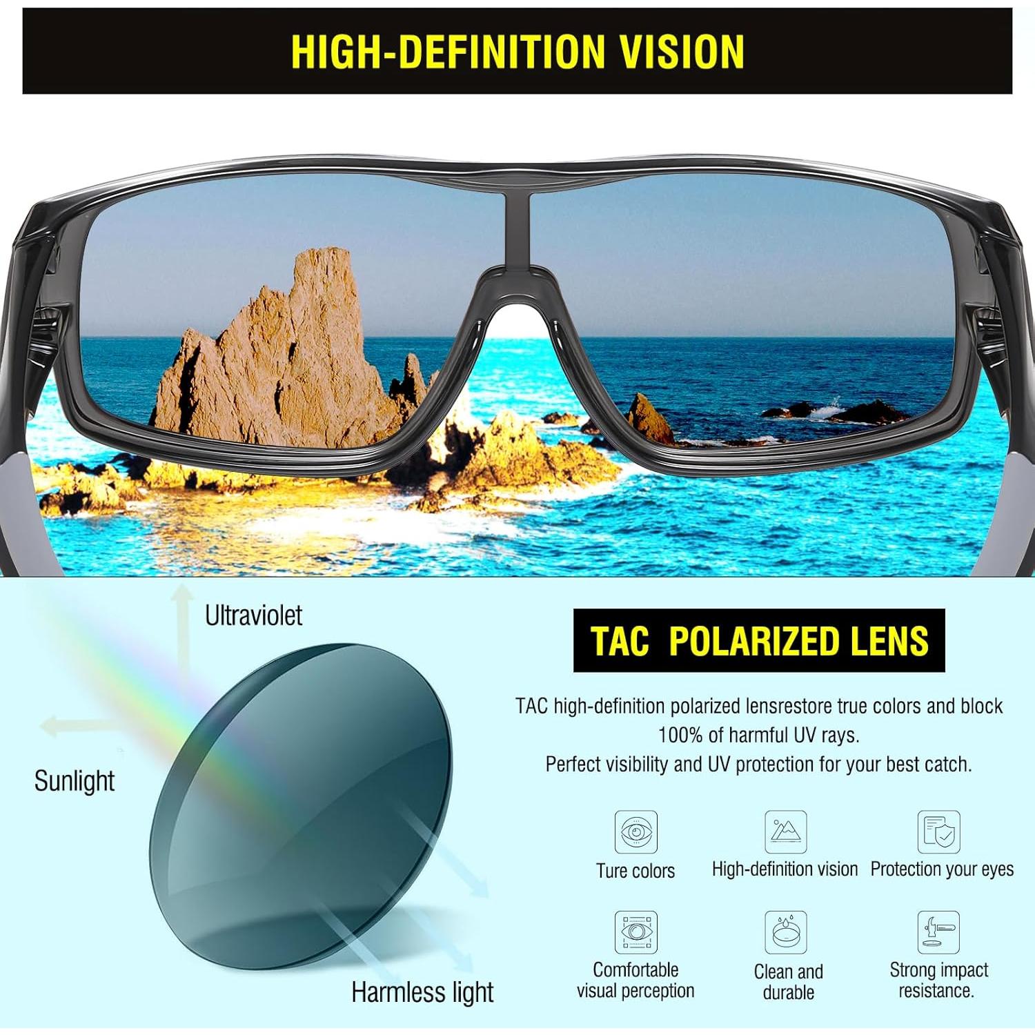 Gafas de sol polarizadas DUCO DC8980 ajuste deportivo UV400