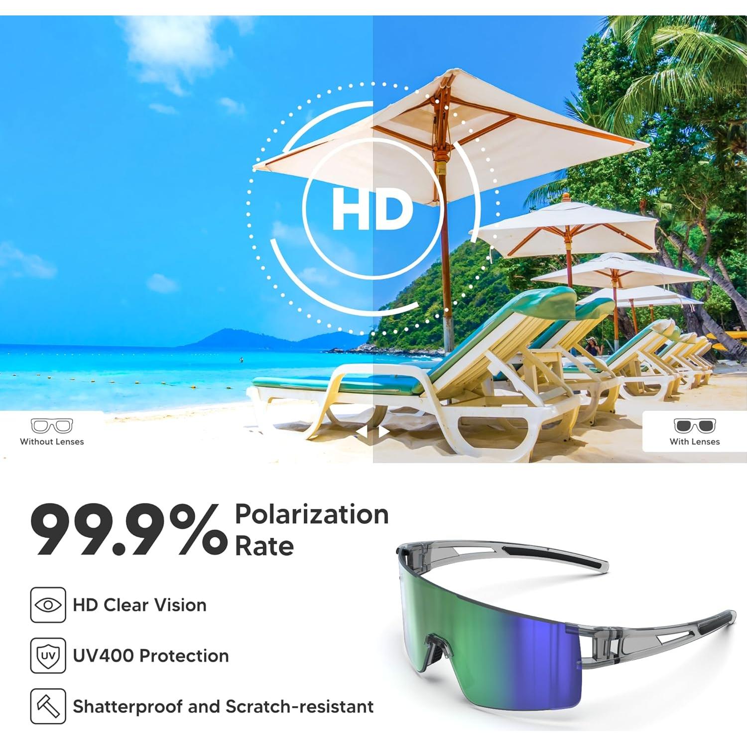 Gafas de Sol G2RISE CG01 UV400 para Ciclismo y Béisbol