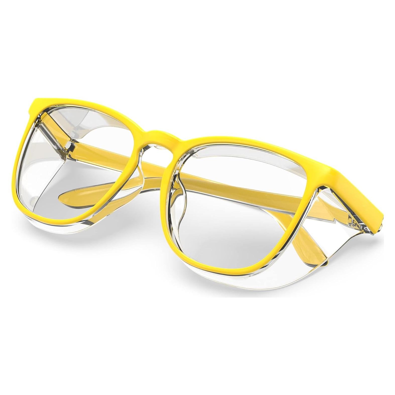 Gafas de Seguridad Antivaho Amarillo Limón para Adultos