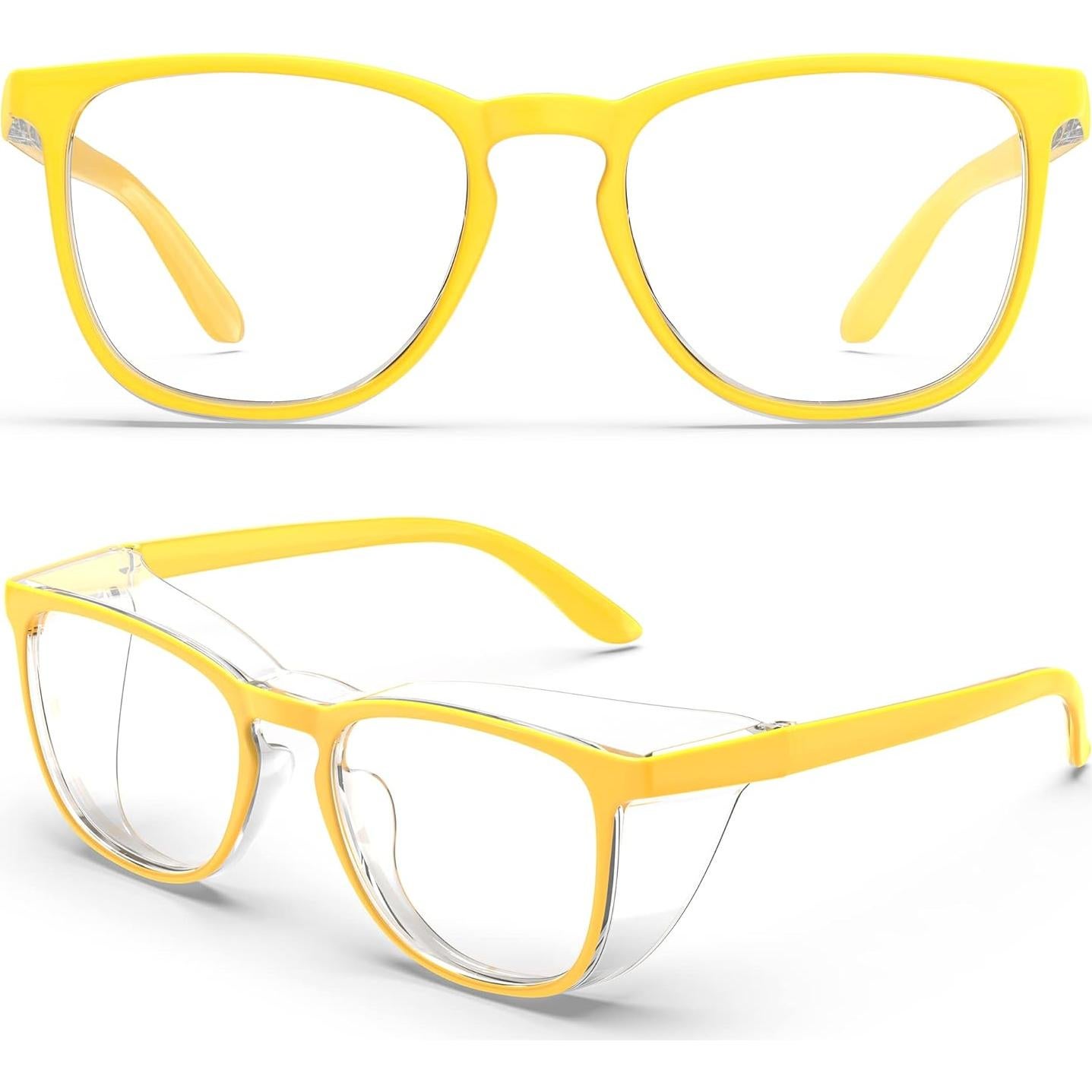 Gafas de Seguridad Antivaho Amarillo Limón para Adultos