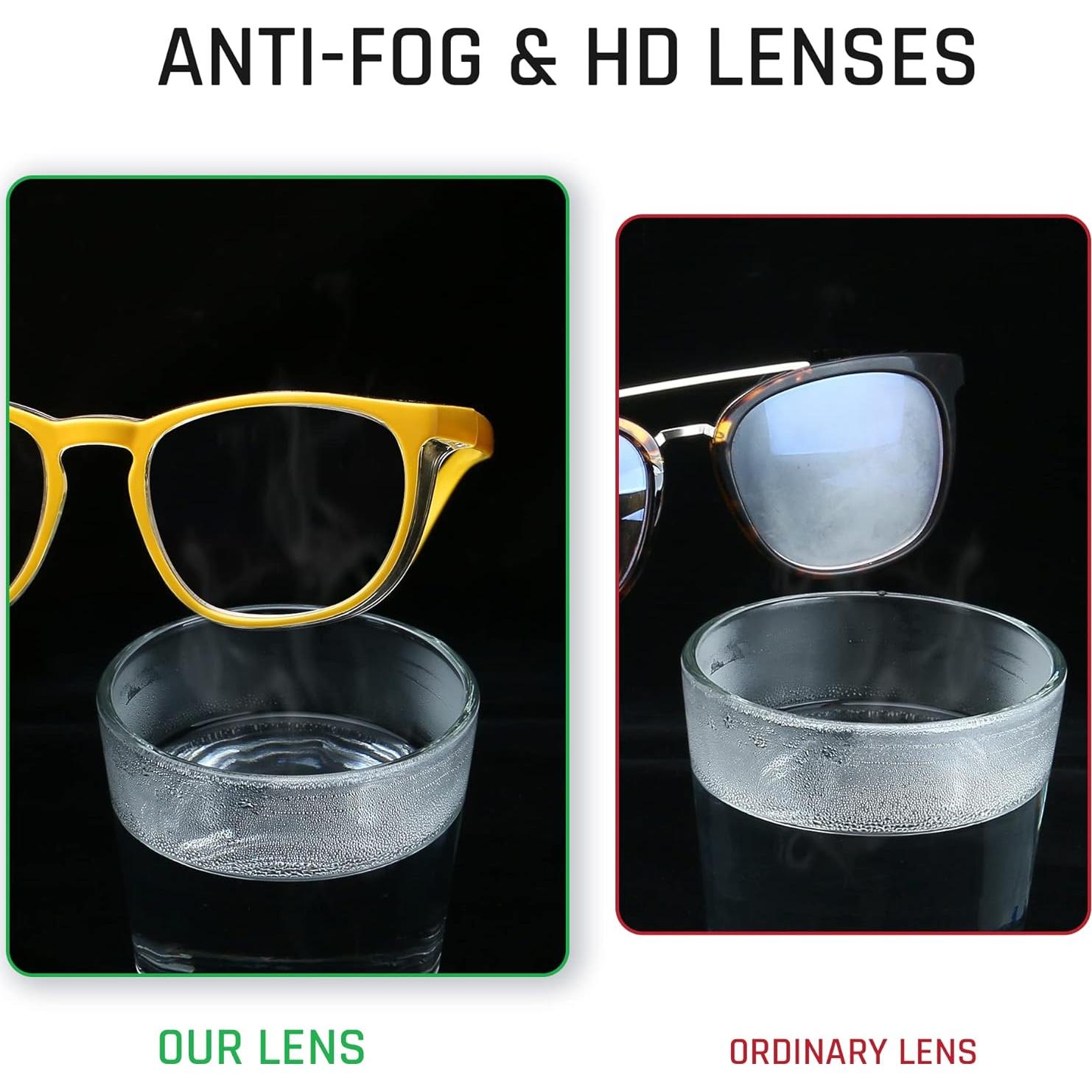 Gafas de Seguridad Antivaho Amarillo Limón para Adultos