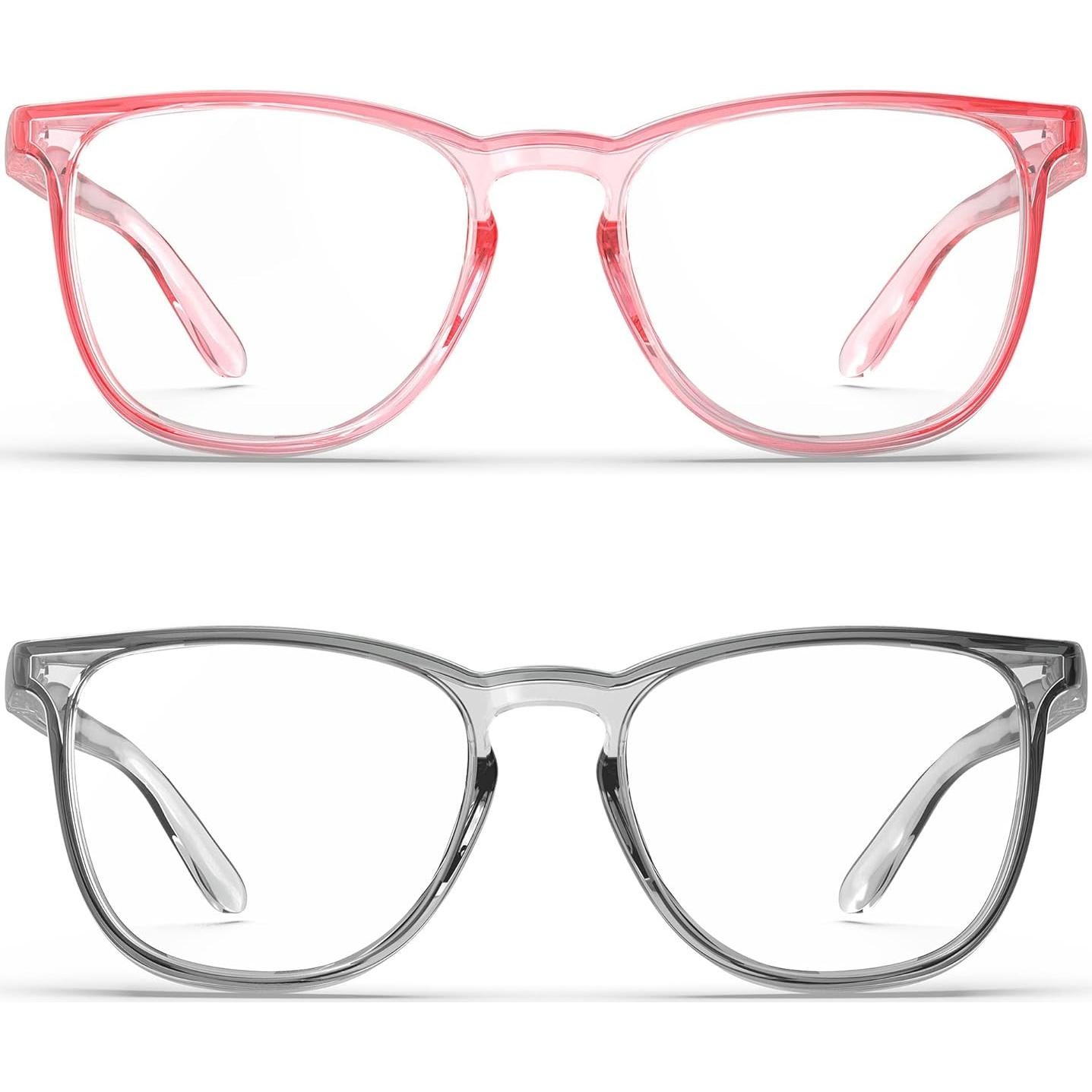 Gafas de Seguridad Anti-Vaho 2 Pack Rosa y Gris