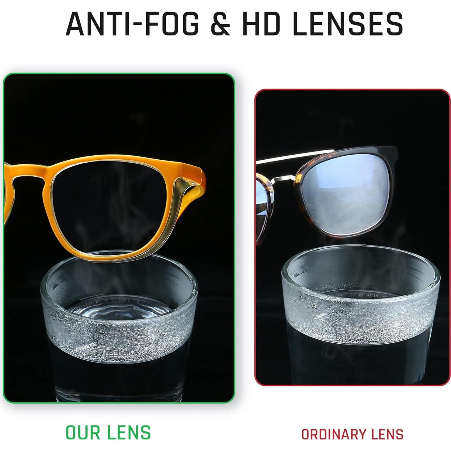 Gafas de Seguridad Antivaho Amarillo Huevo para Adultos