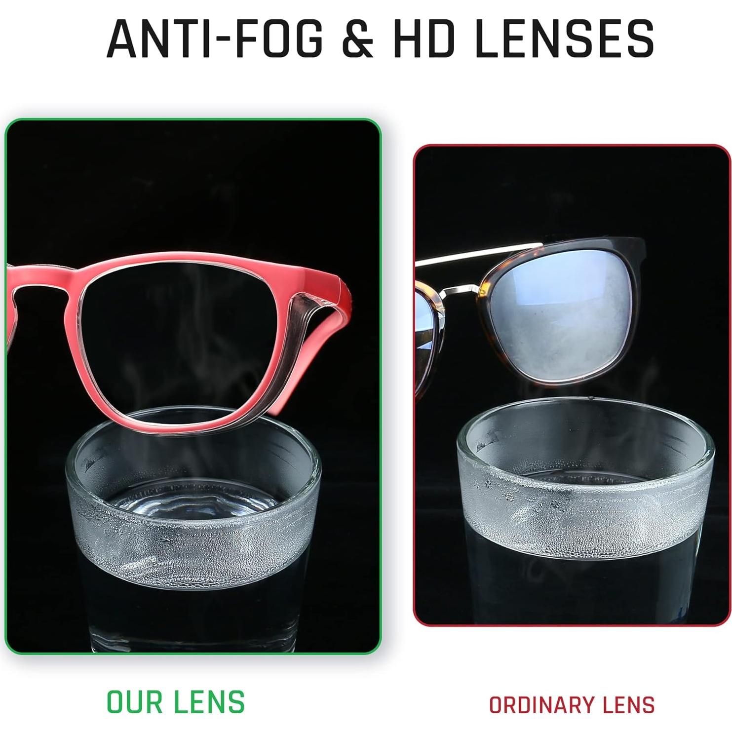 Gafas de Seguridad Antivaho Policarbonato 2 Pzs Rosa Amarillo