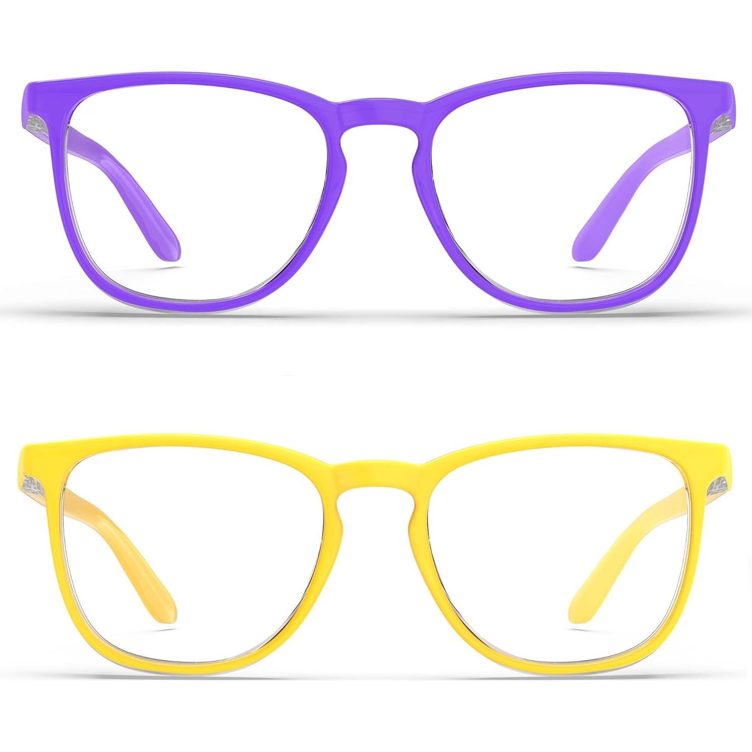 Gafas de Seguridad Antivaho 2 Paquete Violeta y Amarillo