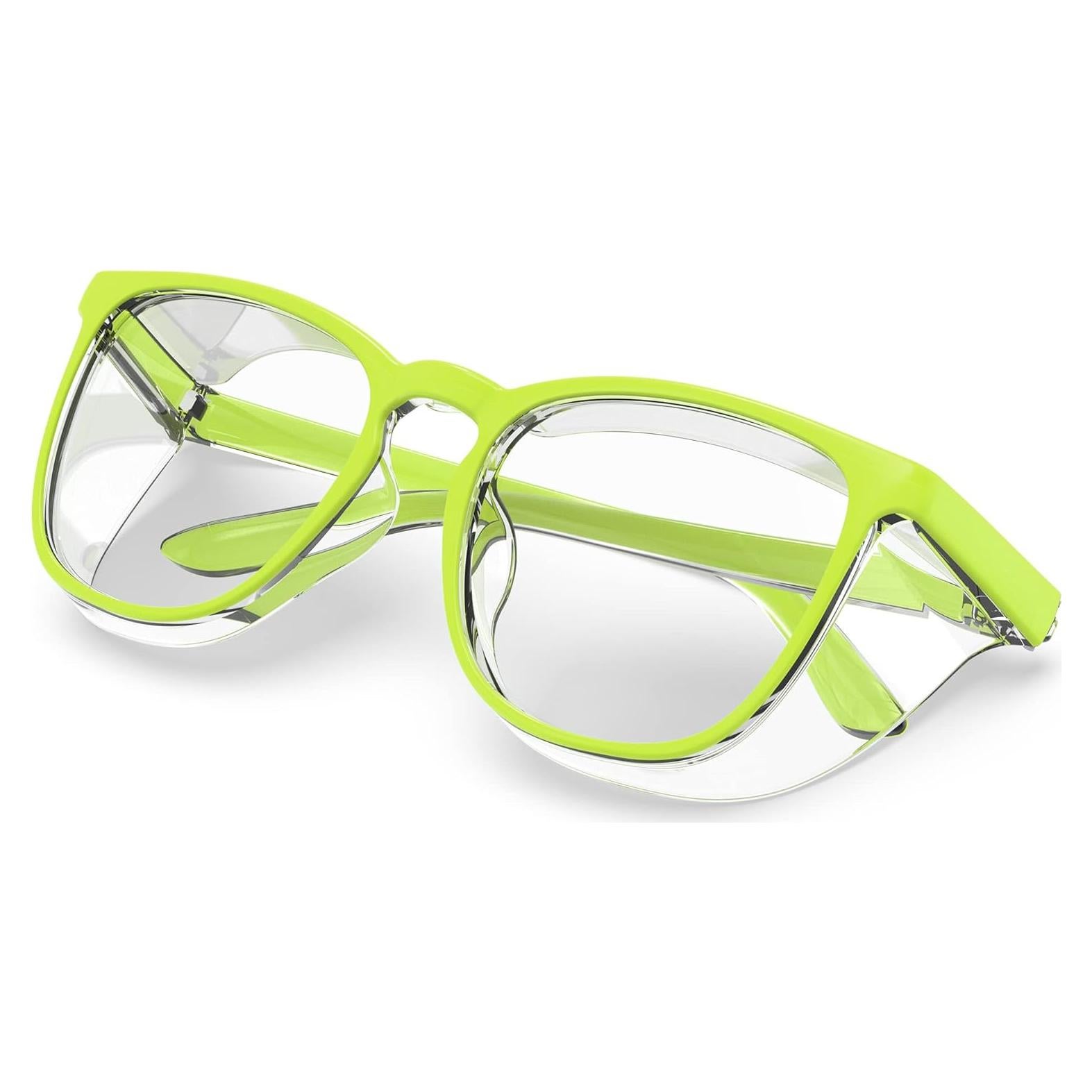 Gafas de Seguridad Anti-Vaho y Anti-Luz Azul - Verde Manzana