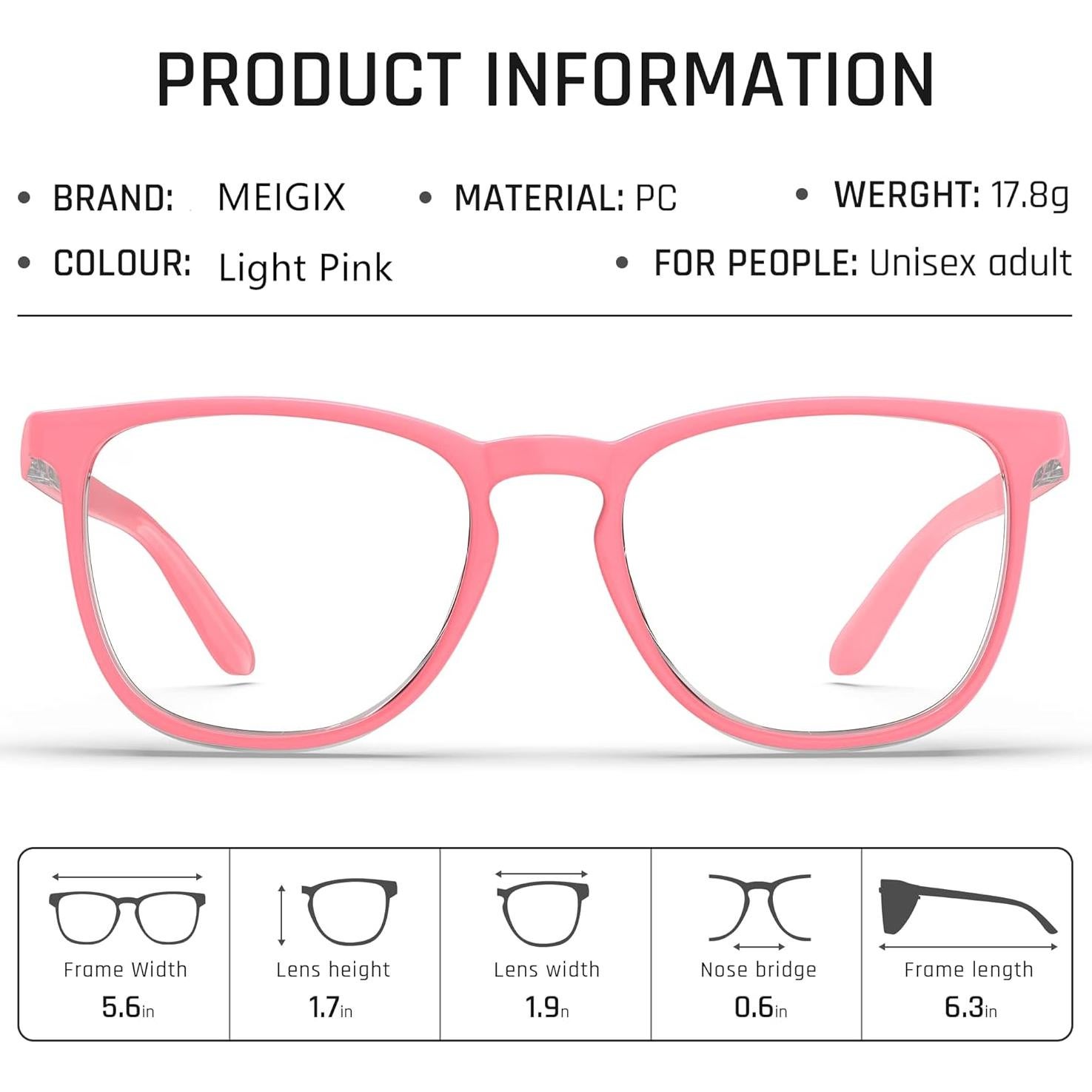 Gafas de Seguridad Antivaho 2 Paquete Rosa Claro y Verde