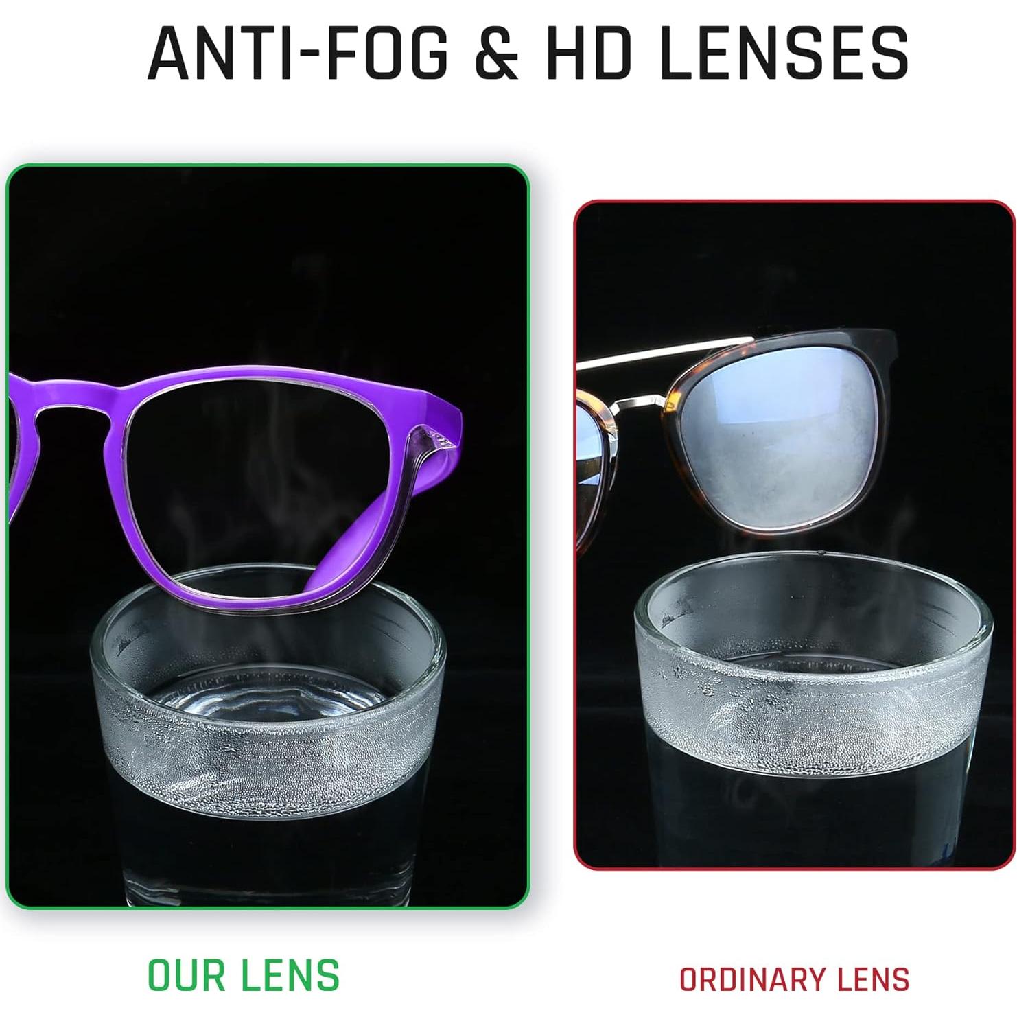 Gafas de Seguridad Anti-Vaho y Anti-Luz Azul Violeta