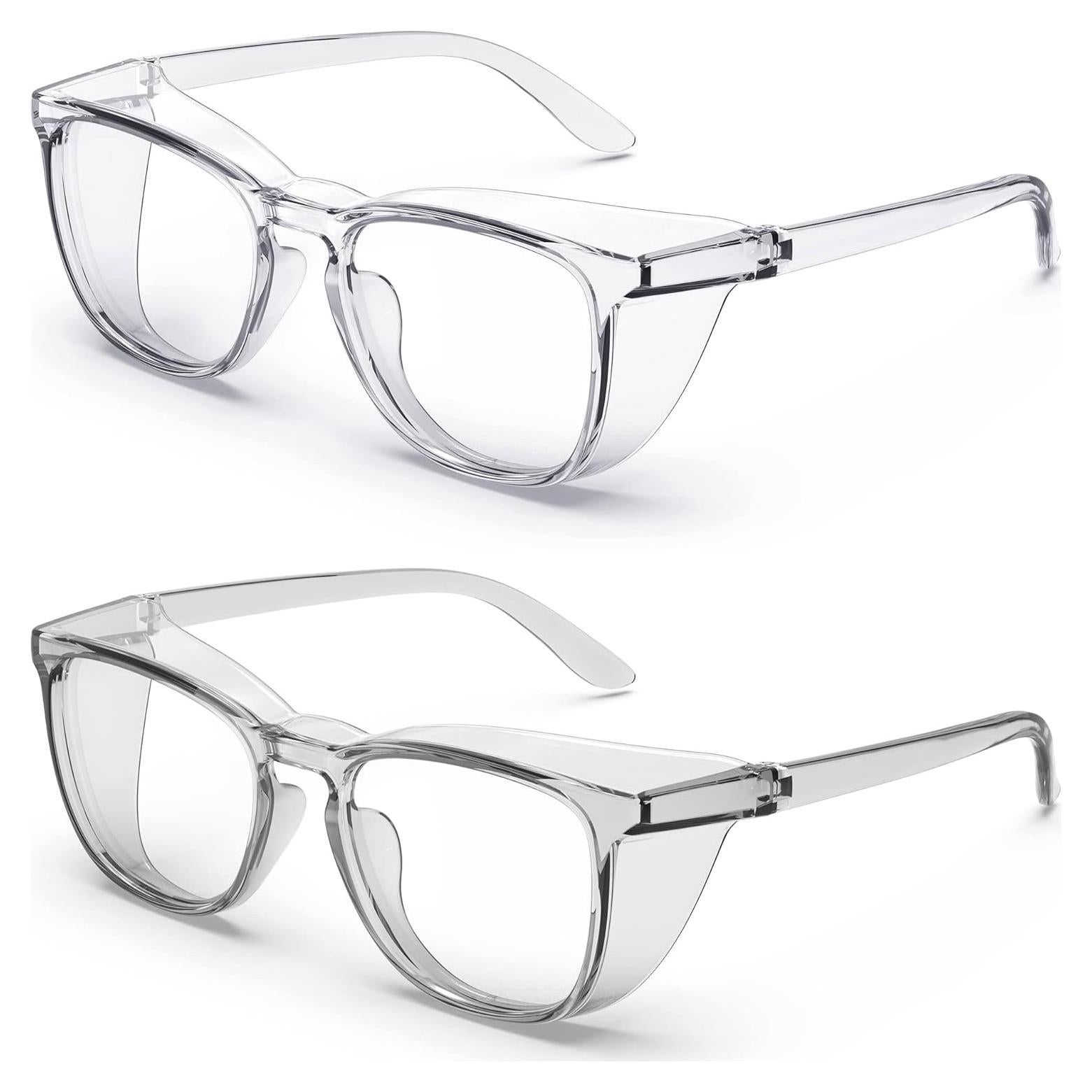 Gafas de Seguridad Antivaho 2 Paquete - Claras y Grises