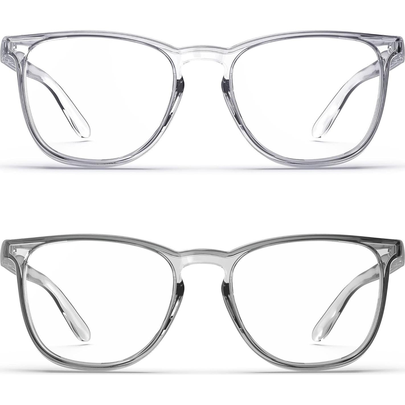 Gafas de Seguridad Antivaho 2 Paquete - Claras y Grises