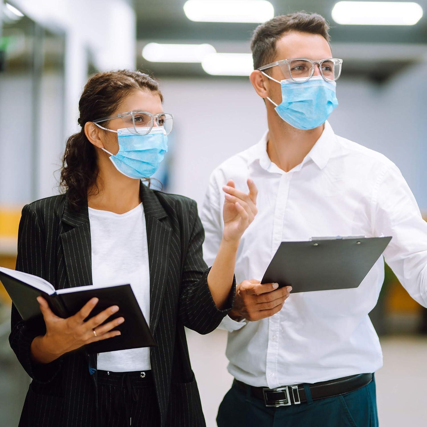 Gafas de Seguridad Antivaho 2 Paquete - Claras y Grises