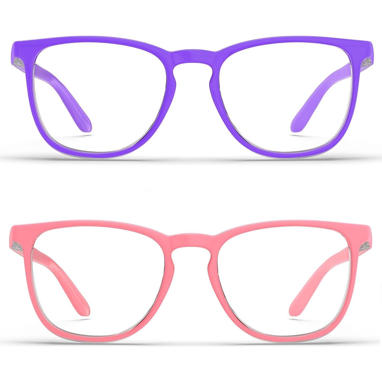Gafas de Seguridad Anti-Vaho 2 Pack Violeta y Rosa Claro