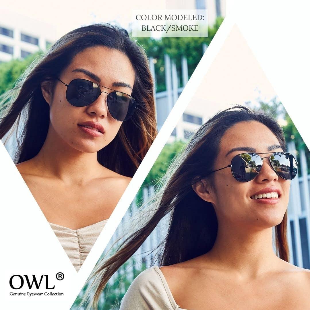 Gafas de Sol Aviador Metalizadas UV Protección - Negro