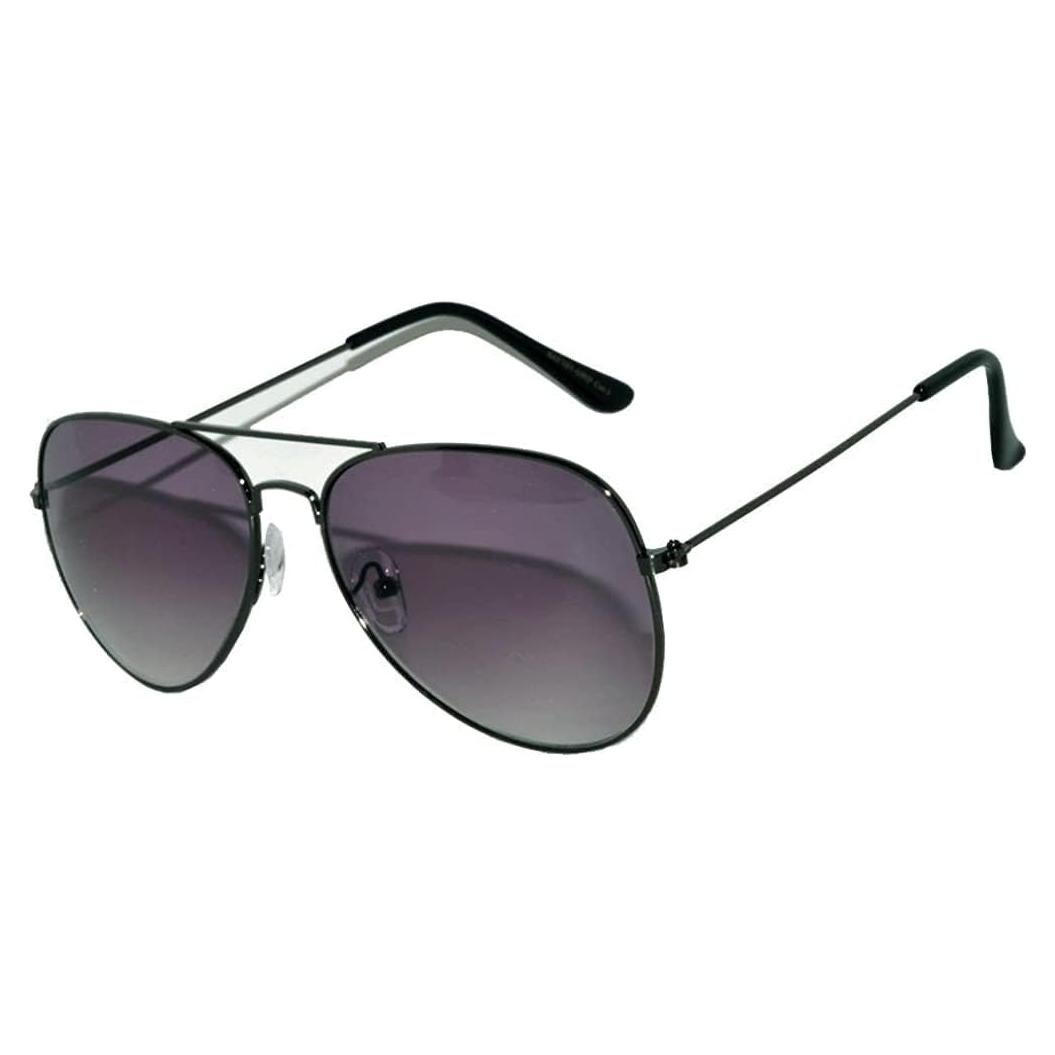 Gafas de Sol Aviador Metal UV 55mm Negro/Humo