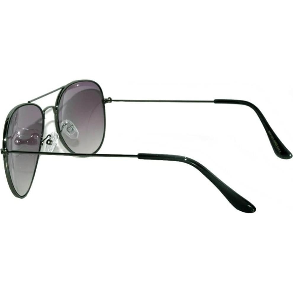 Gafas de Sol Aviador Metal UV 55mm Negro/Humo