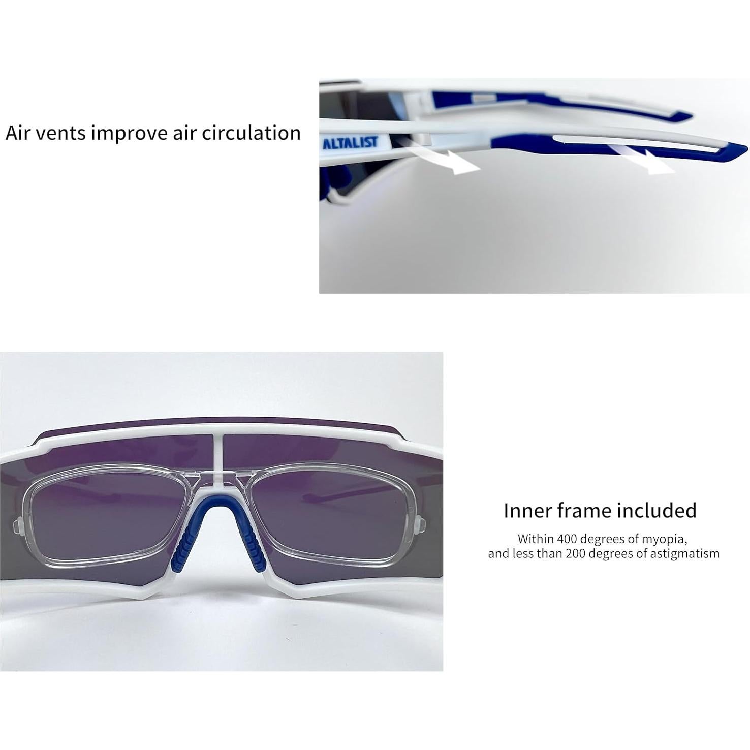 Gafas de Ciclismo ALTALIST UV400 Polarizadas Azul