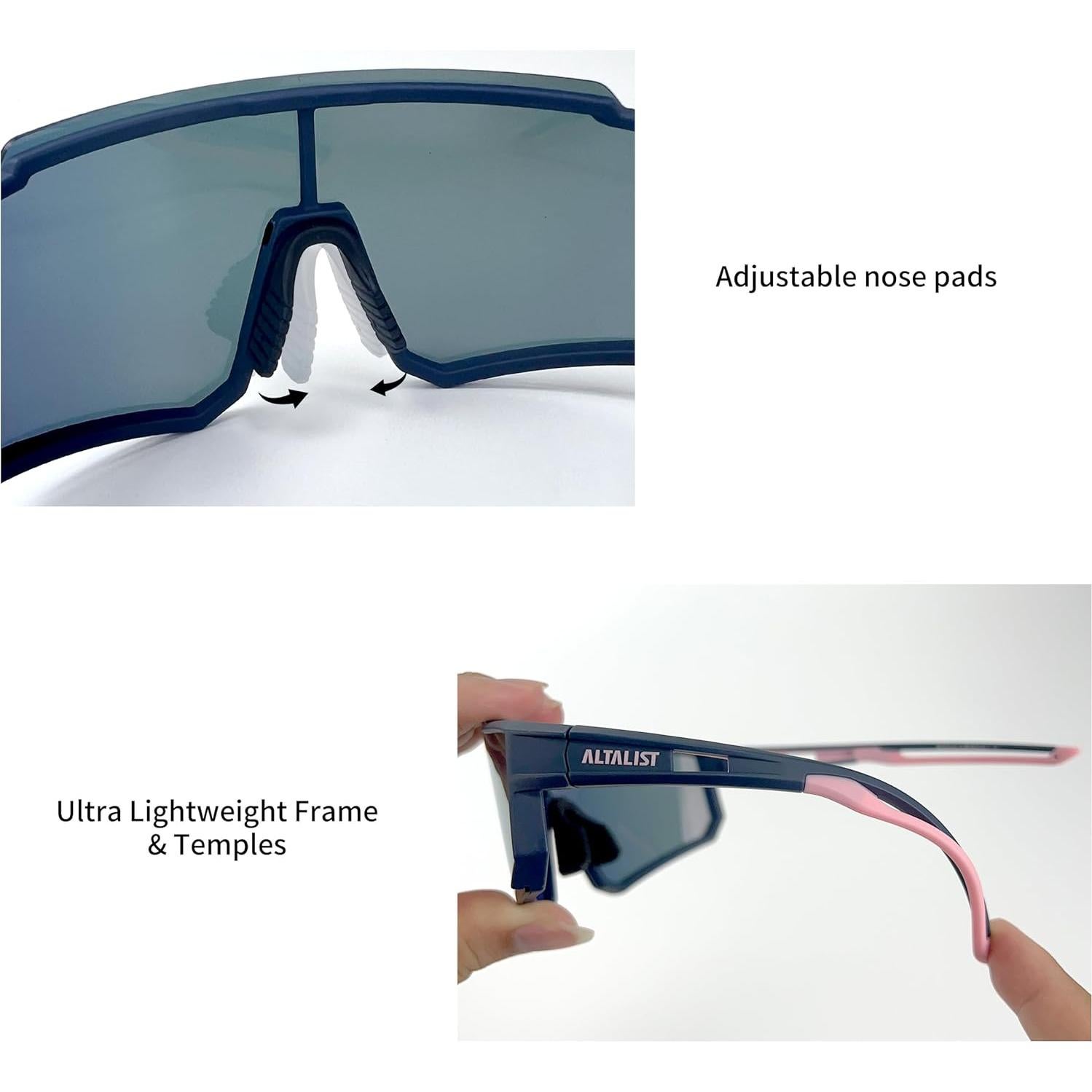 Gafas de Ciclismo ALTALIST UV400 Polarizadas Rosa