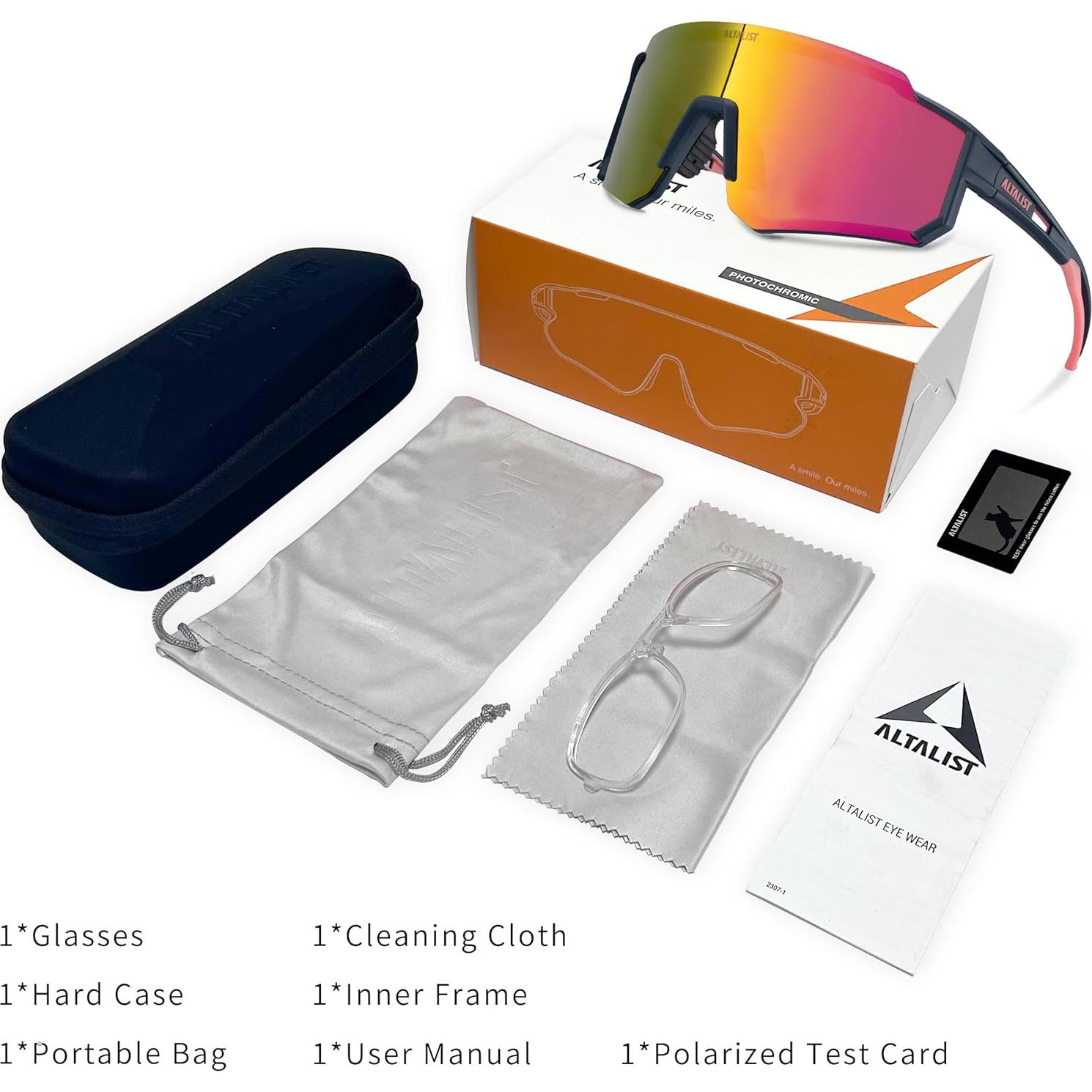 Gafas de Ciclismo ALTALIST UV400 Polarizadas Rosa