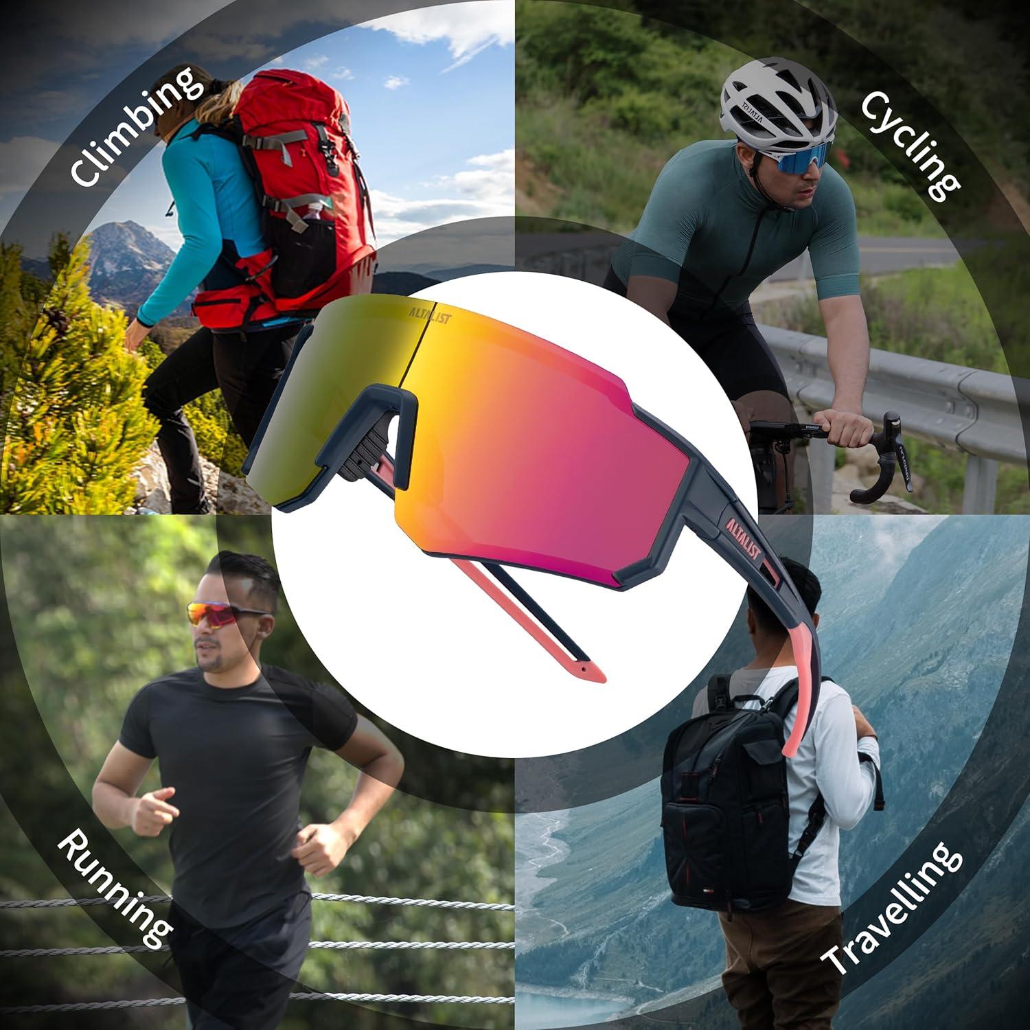 Gafas de Ciclismo ALTALIST UV400 Polarizadas Rosa