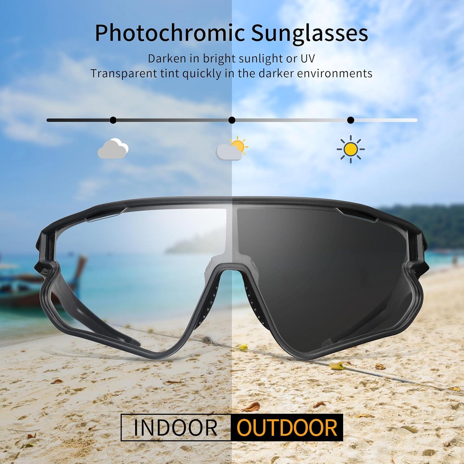 Gafas de Ciclismo ALTALIST UV400 Fotocromáticas Ajustables