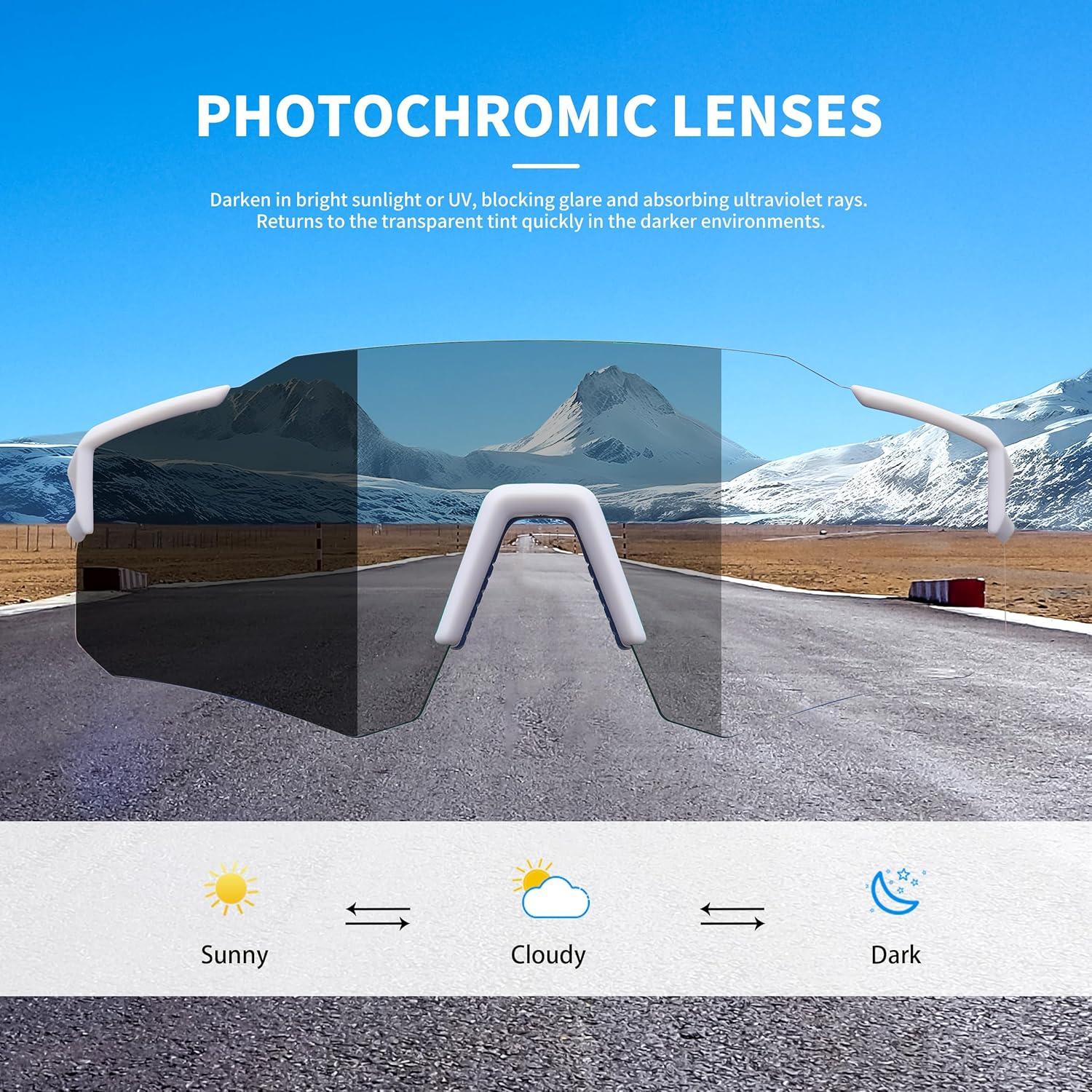 Gafas de Ciclismo ALTALIST UV400 Intercambiables Blancas