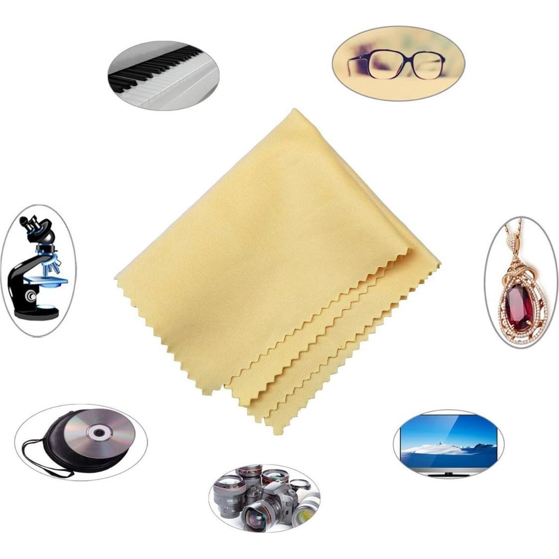 Paños de limpieza de microfibra HTTX 4 unidades 15x18 cm Amarillo