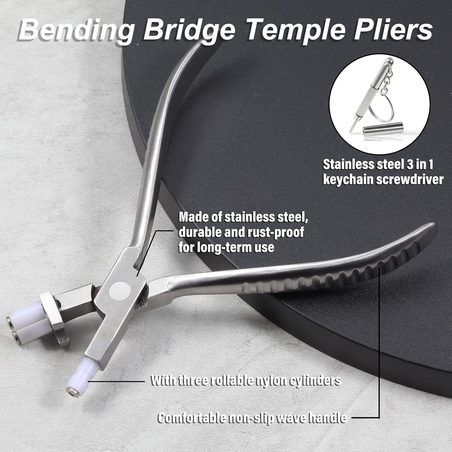 Pinzas de Templo Flexible 15 cm Trident con Destornillador