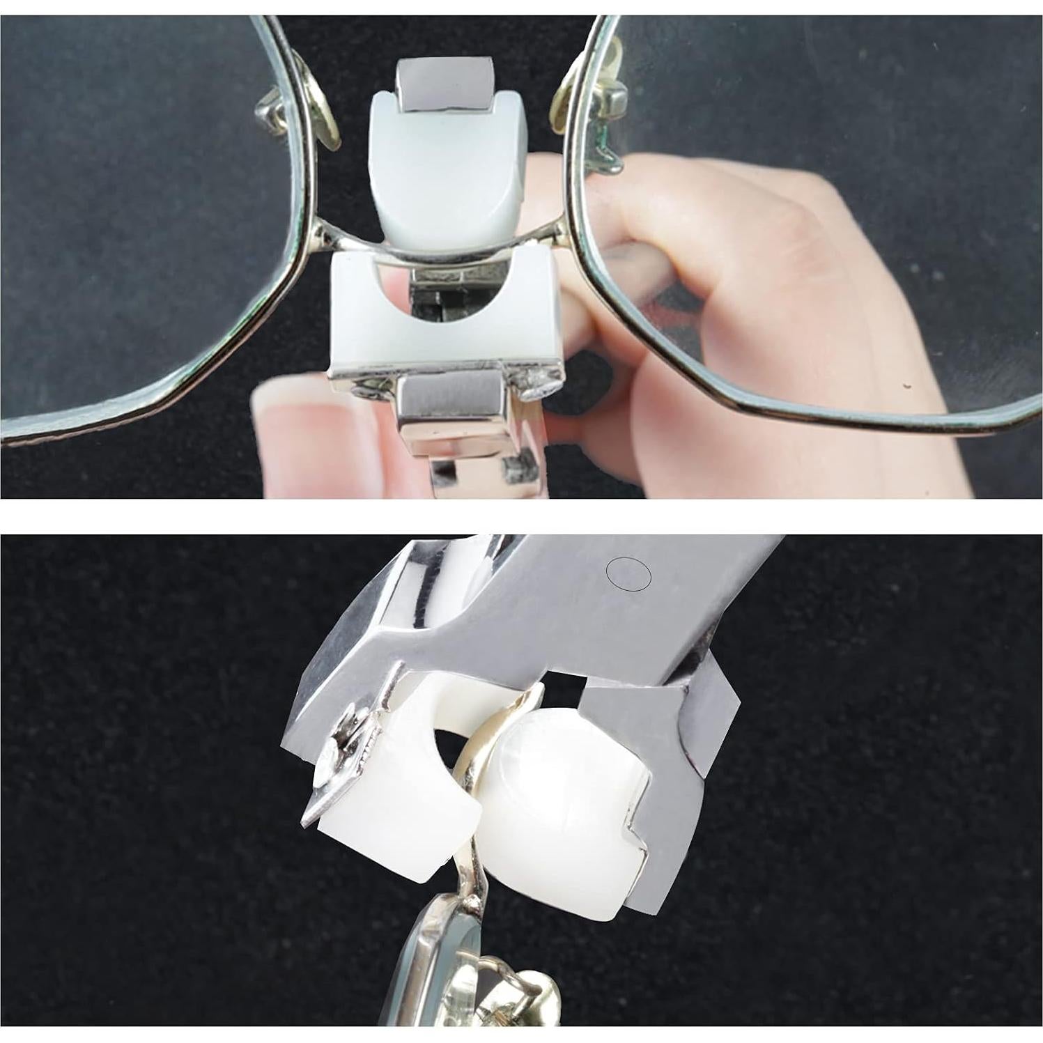 Alicates Ajuste Gafas LEONTOOL 15 cm + Destornillador Mini