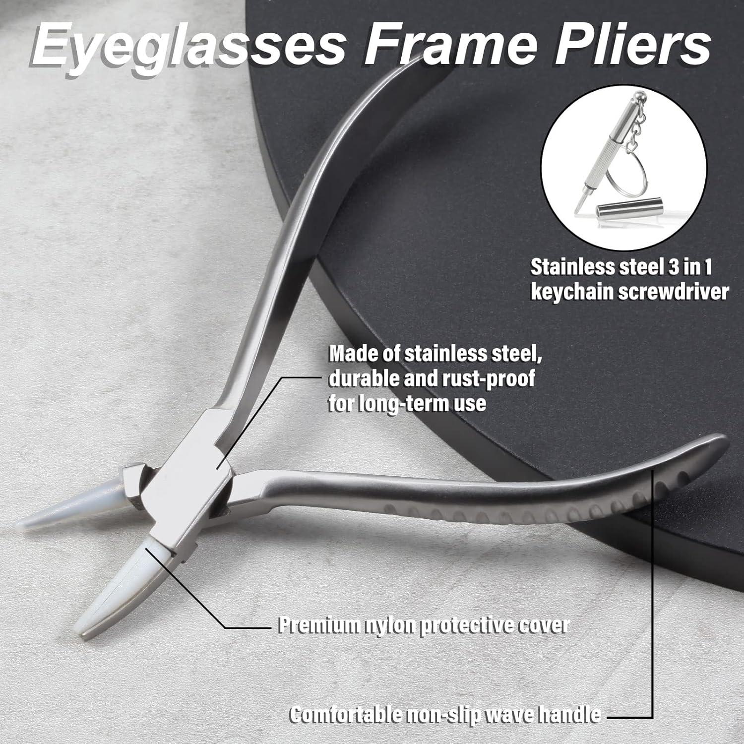 Alicates para Gafas LEONTOOL 15 cm con Destornillador