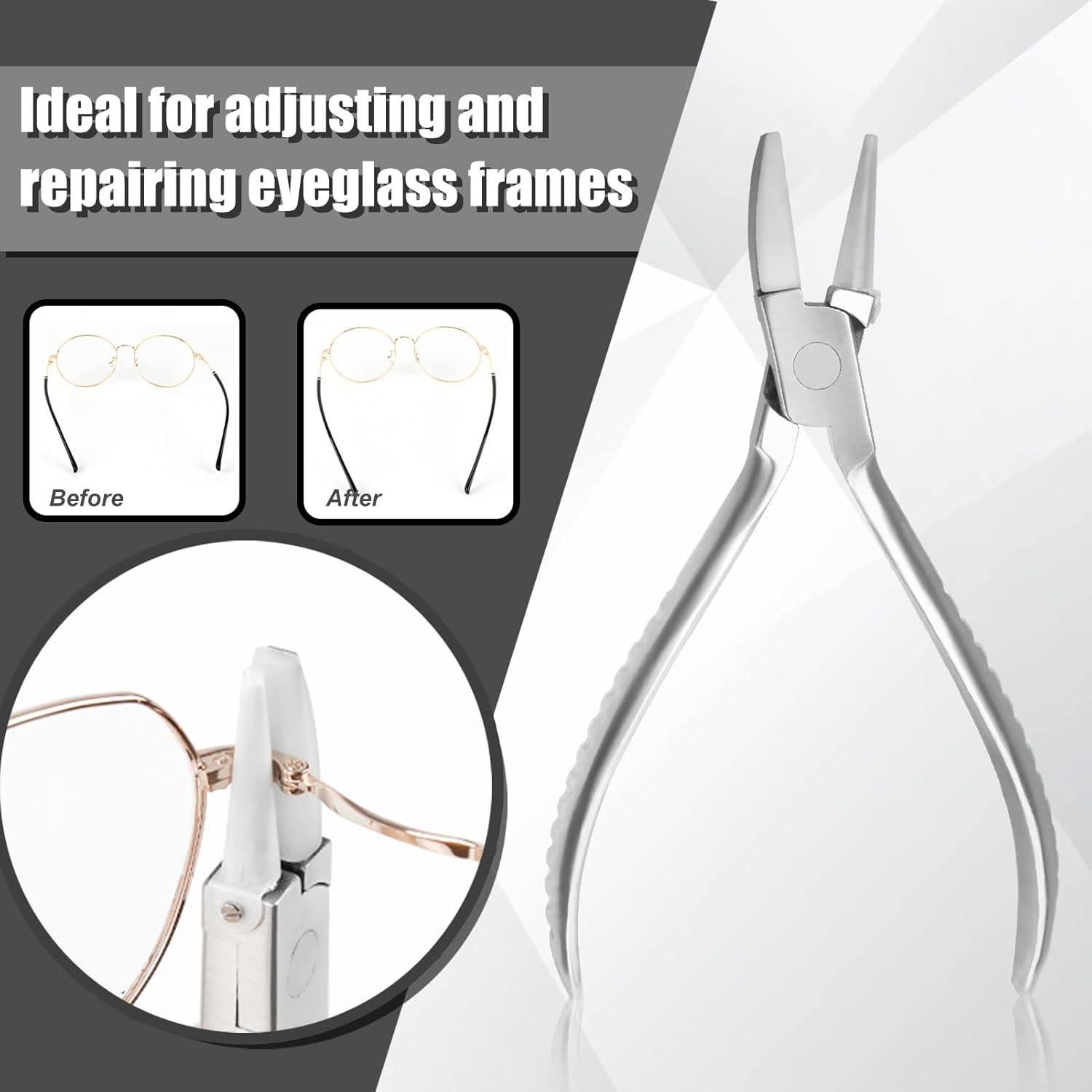 Alicates para Gafas LEONTOOL 15 cm con Destornillador