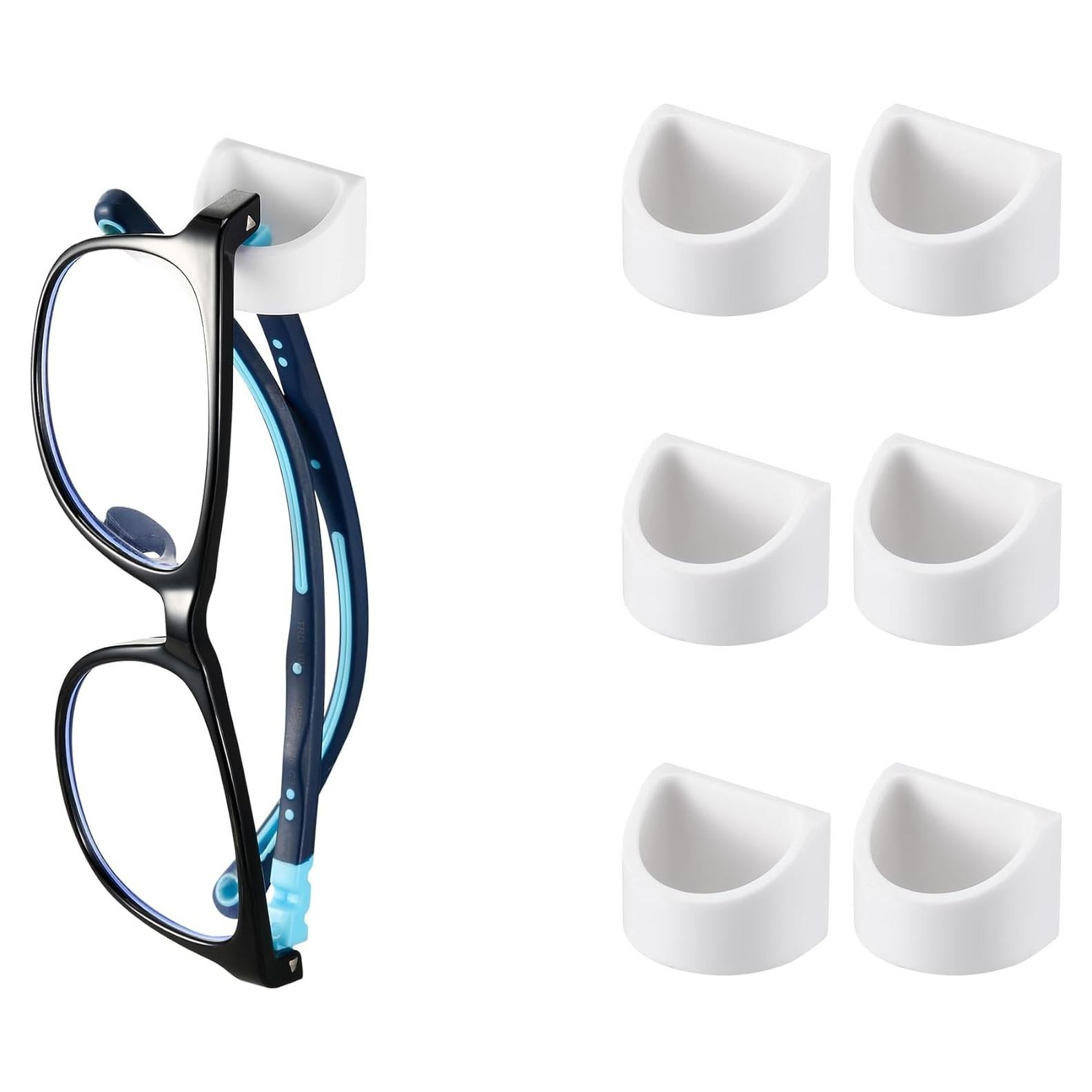 Organizador de Gafas 6 Piezas Gdnmpat Soporte Pared Blanco