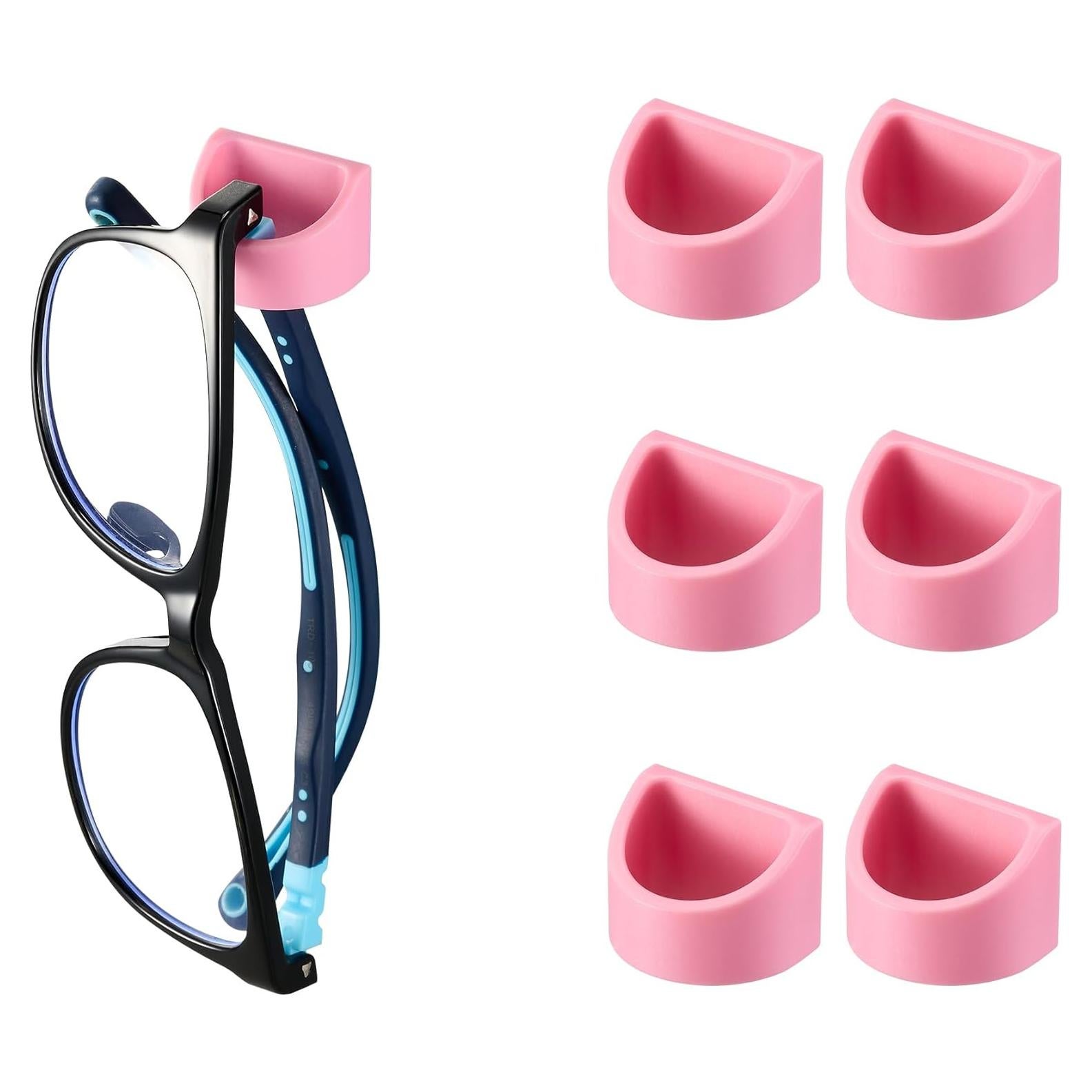 Organizador de Gafas Gdnmpat 6 Piezas Rosa Soporte Pared