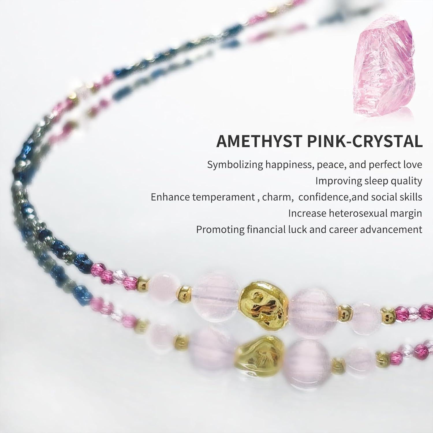 Cadena de Gafas Elegante con Perlas Rosa - Correa Unisex