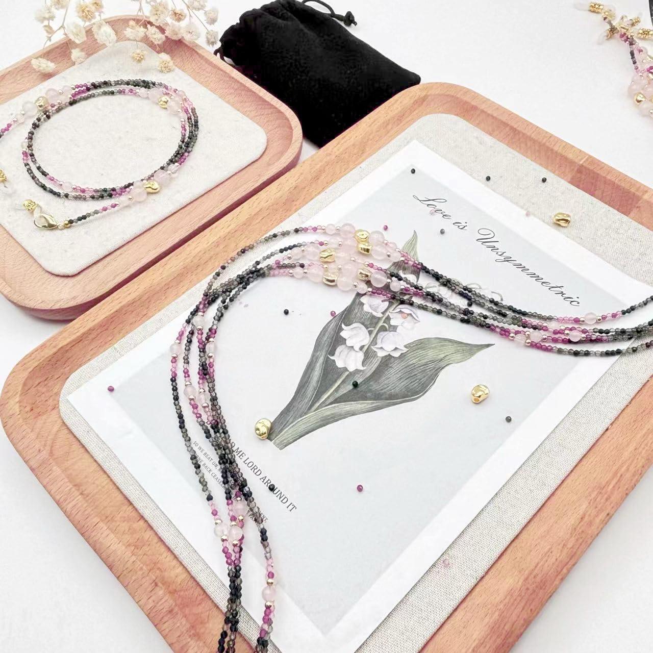 Cadena de Gafas Elegante con Perlas Rosa - Correa Unisex