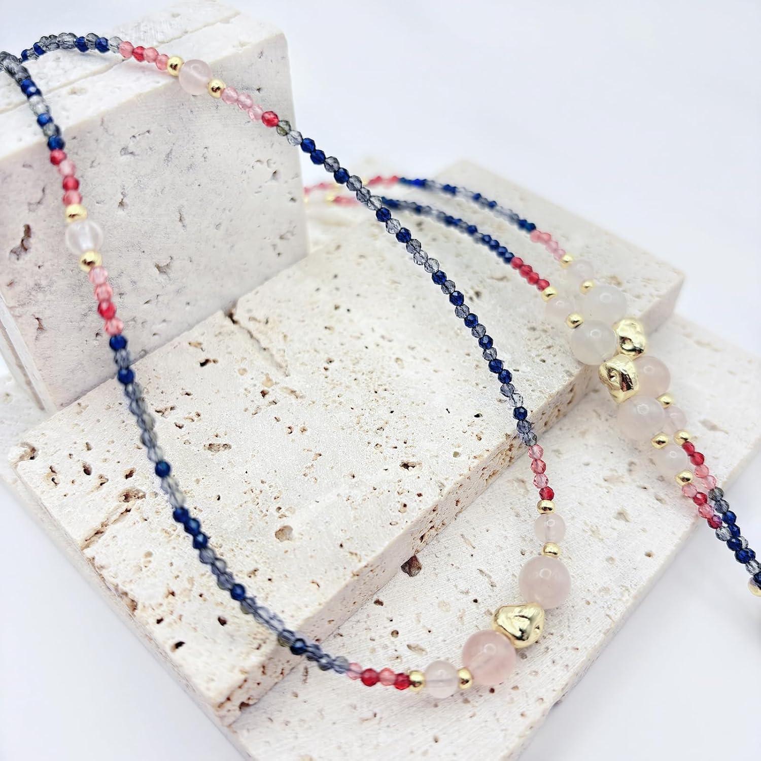 Cadena de Gafas Elegante con Perlas Rosa - Correa Unisex