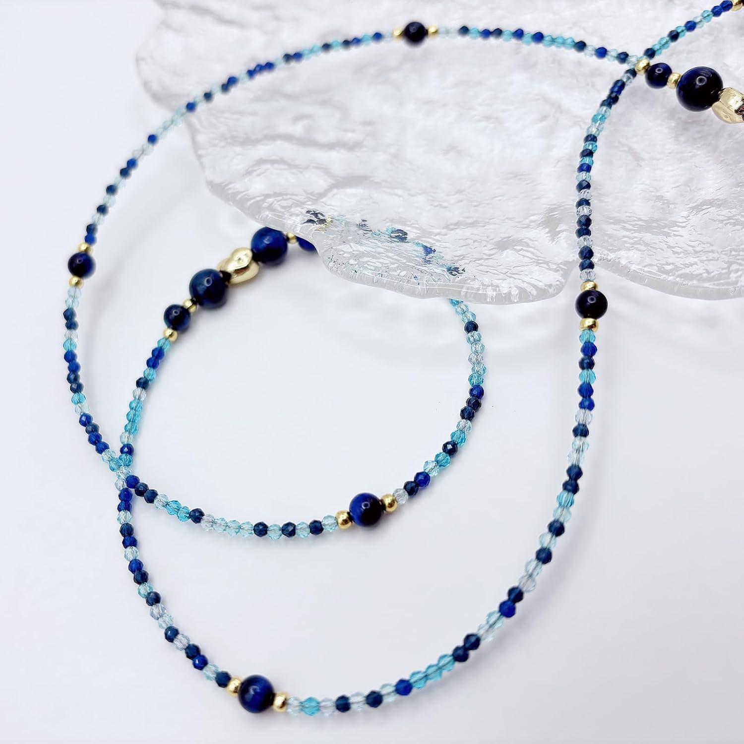 Cadena de Gafas Elegante con Perlas y Charm Premium