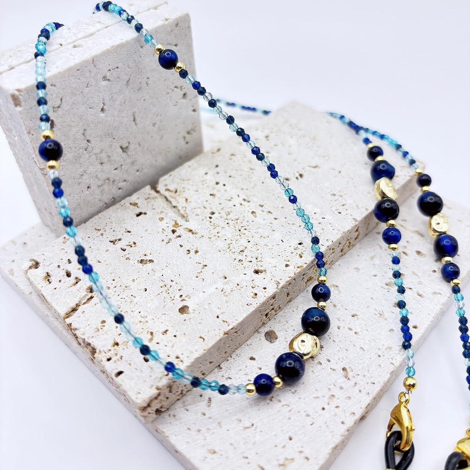 Cadena de Gafas Elegante con Perlas y Charm Premium