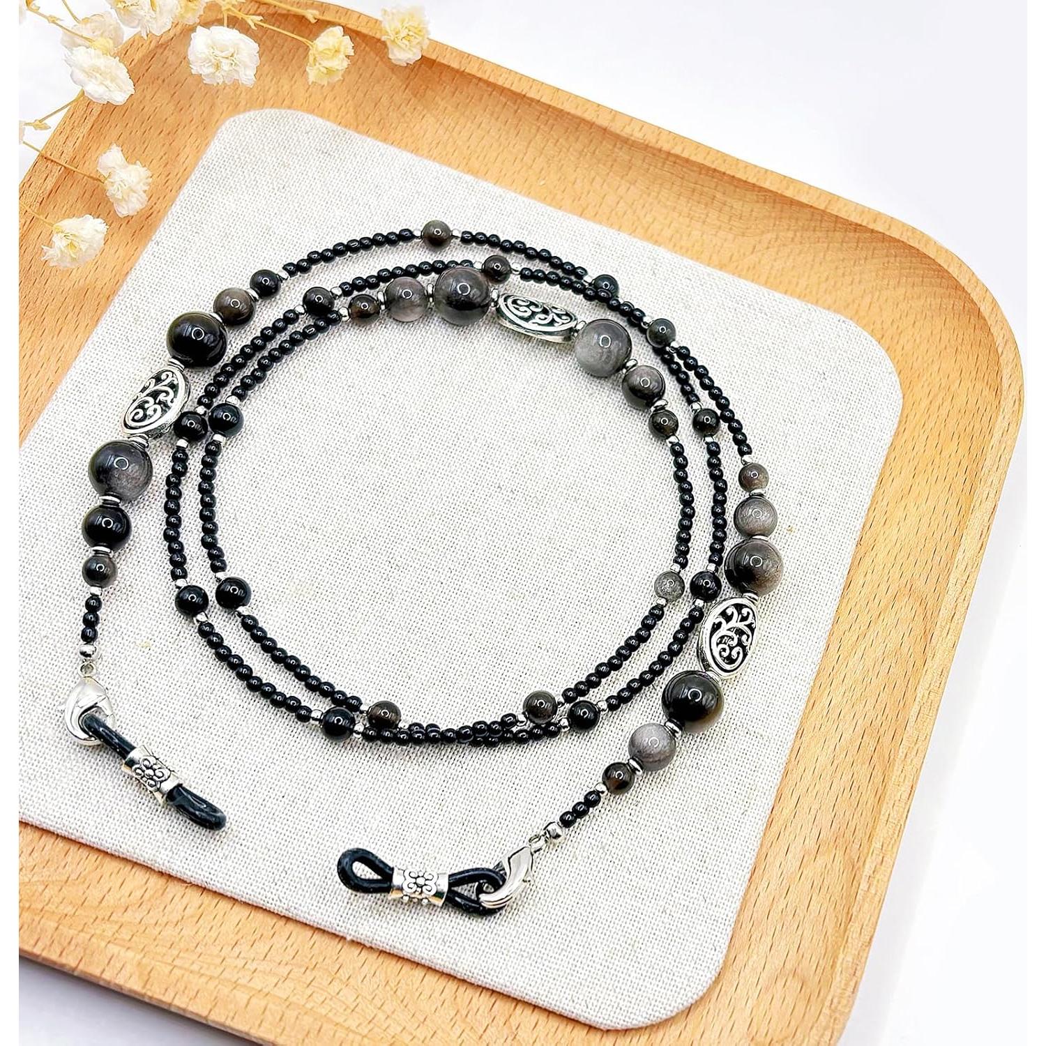 Cadena para Gafas de Sol Obsidiana - Accesorio Elegante