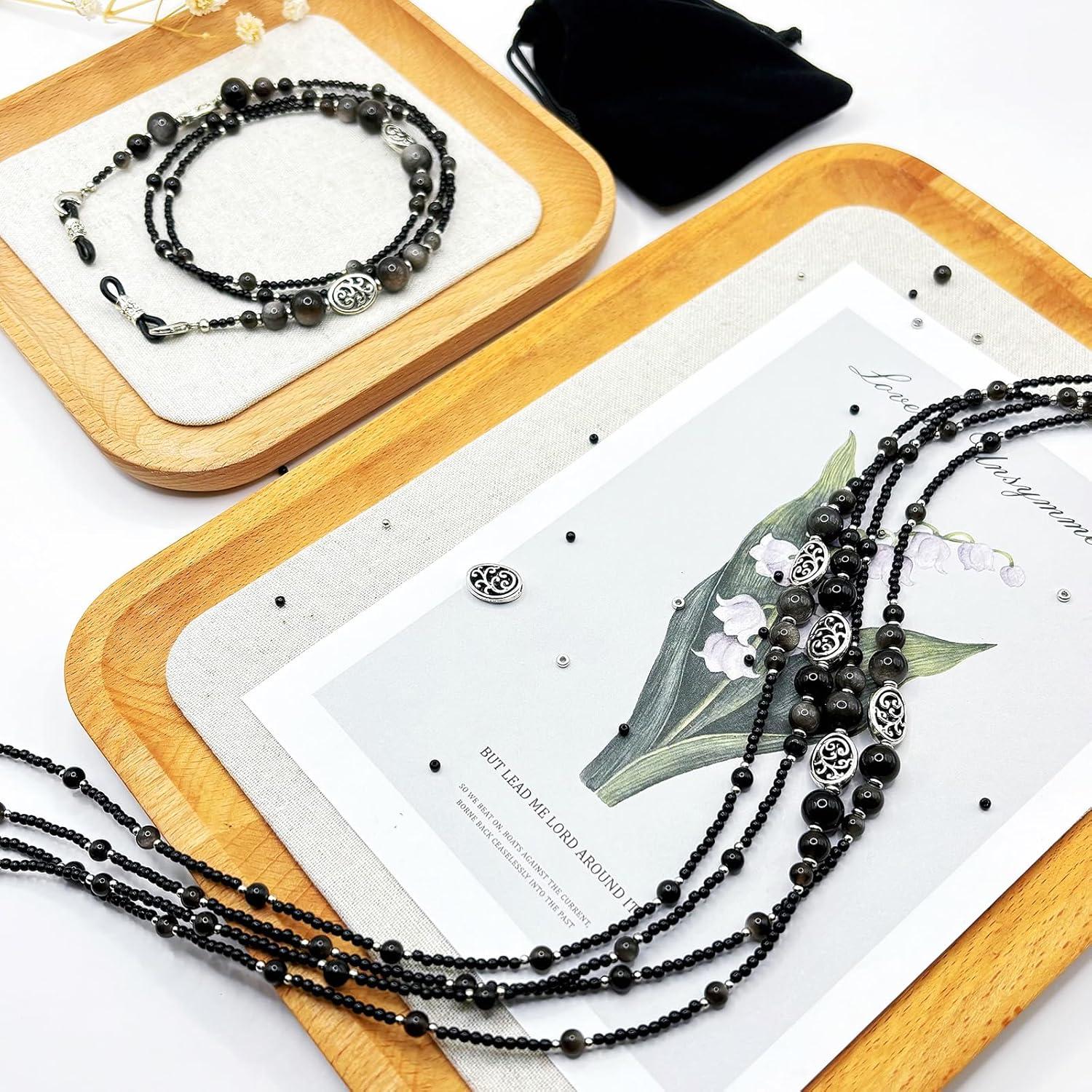 Cadena para Gafas de Sol Obsidiana - Accesorio Elegante