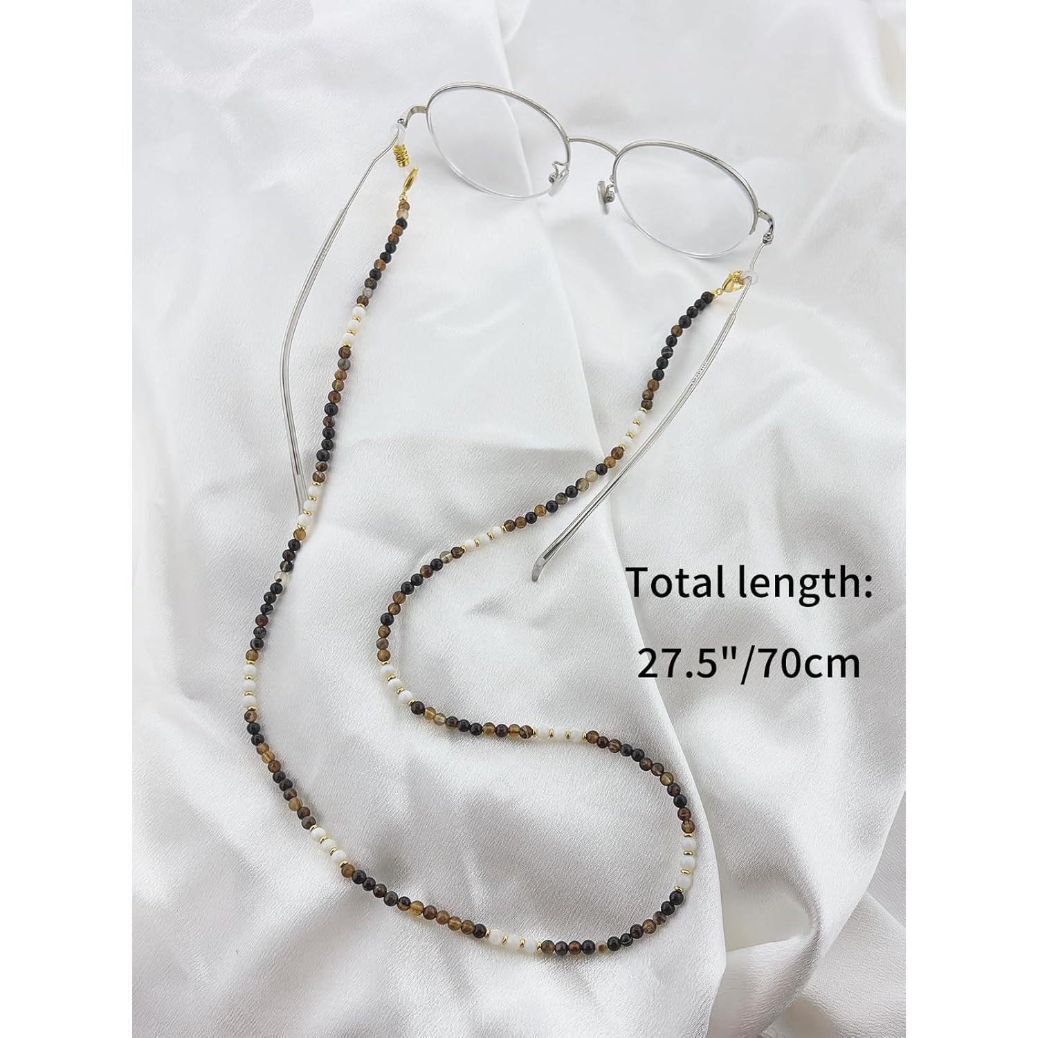 Cadena para Gafas de Sol Agata Café - Correa Elegante