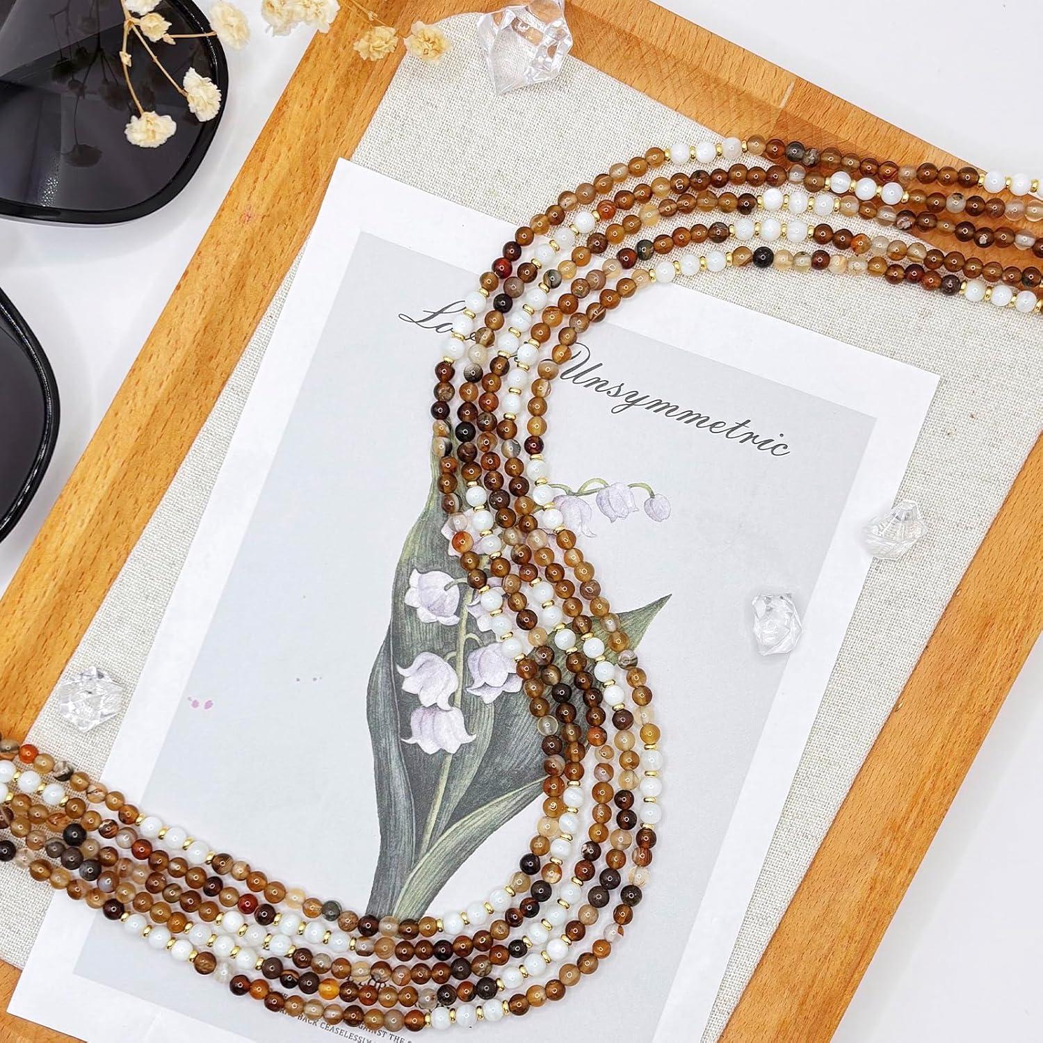 Cadena para Gafas de Sol Agata Café - Correa Elegante