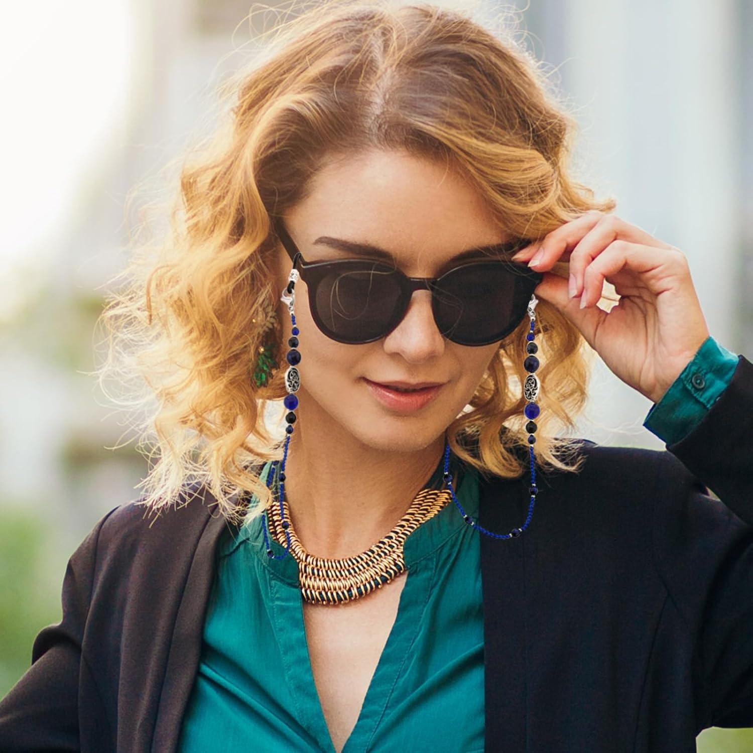 Cadena para Gafas de Cristal y Perlas - Árbol de la Vida