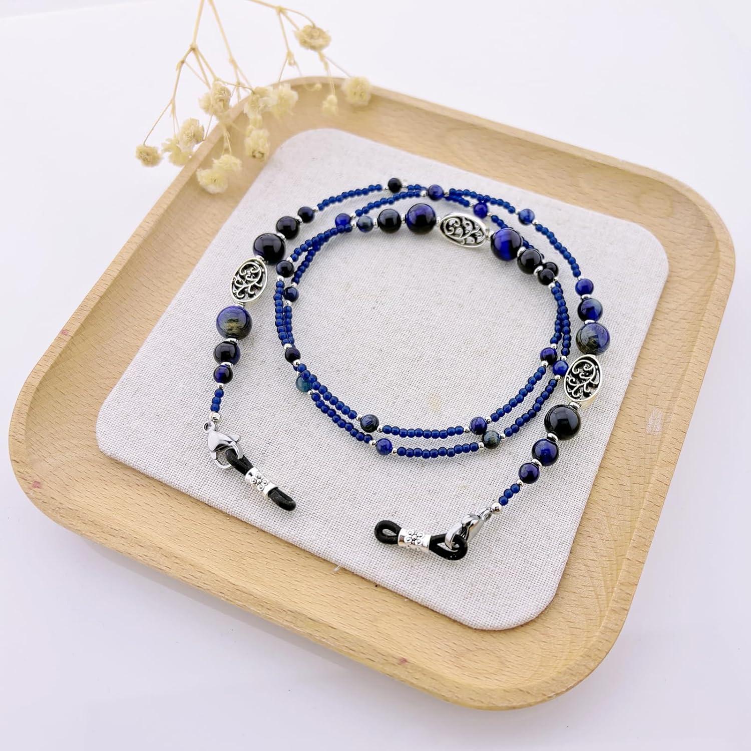 Cadena para Gafas de Cristal y Perlas - Árbol de la Vida